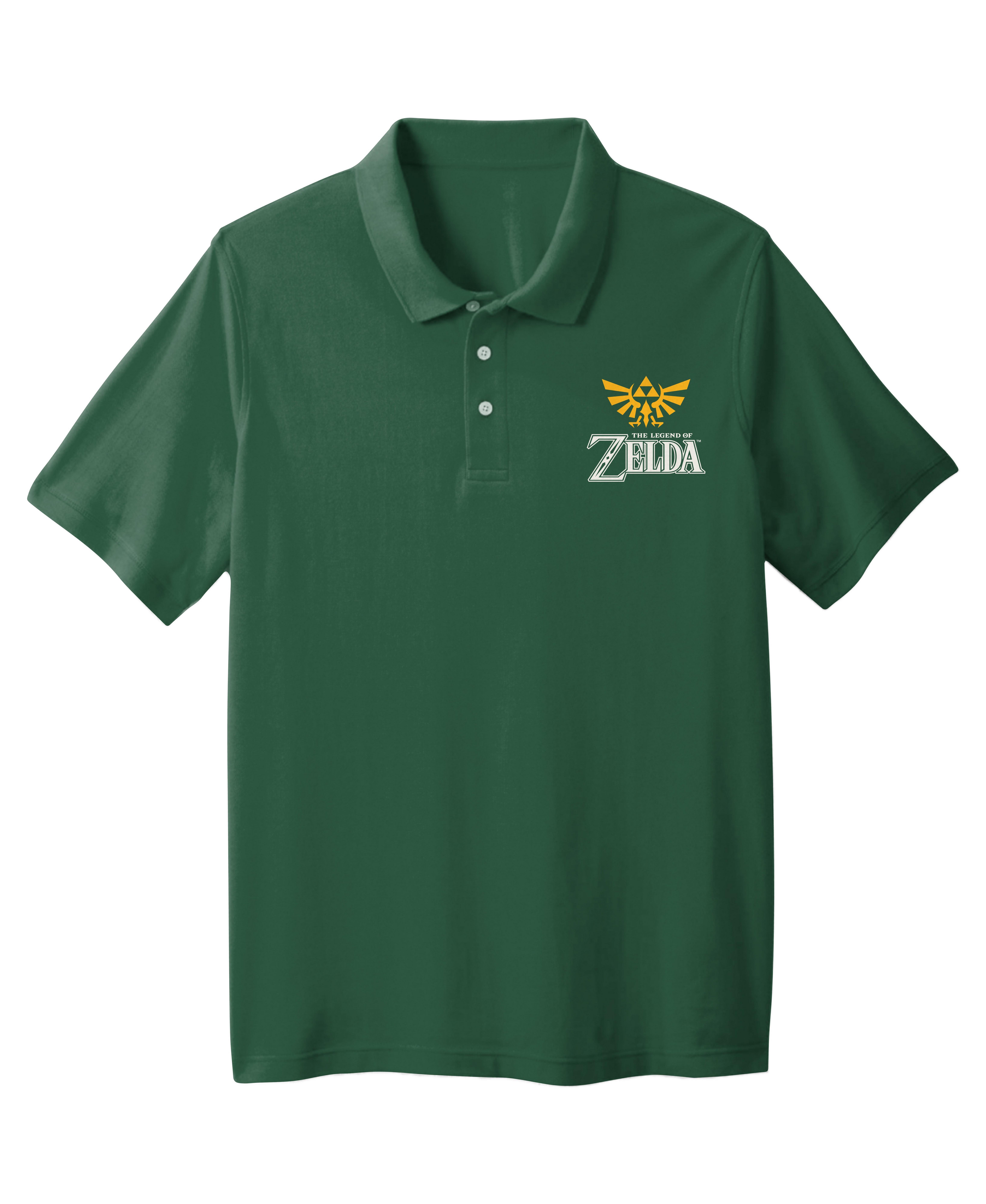 The Legend Of Zelda Embroidered Logo Hyrule Symbol Unisex Polo T