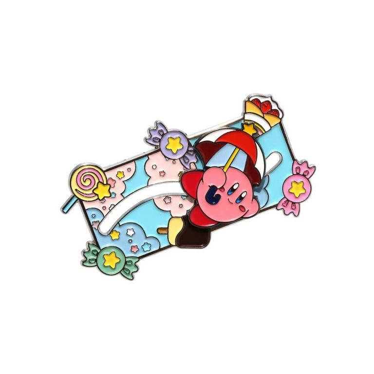 Kirby Sliding Parasol Sweets Enamel Pin