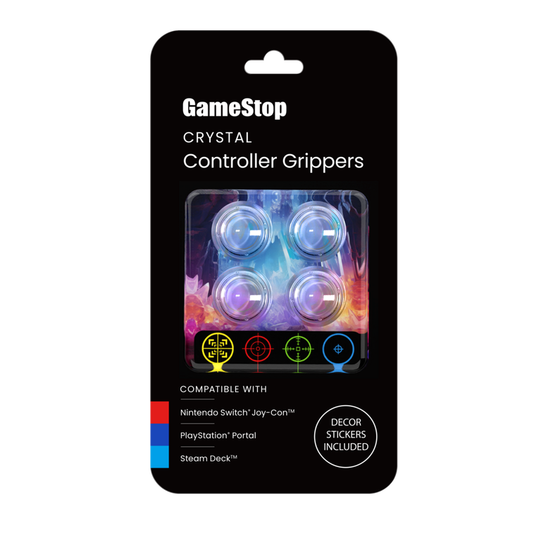 GameStop Crystal Thumb Grips Bundle for Switch, PS Portal, Steam
