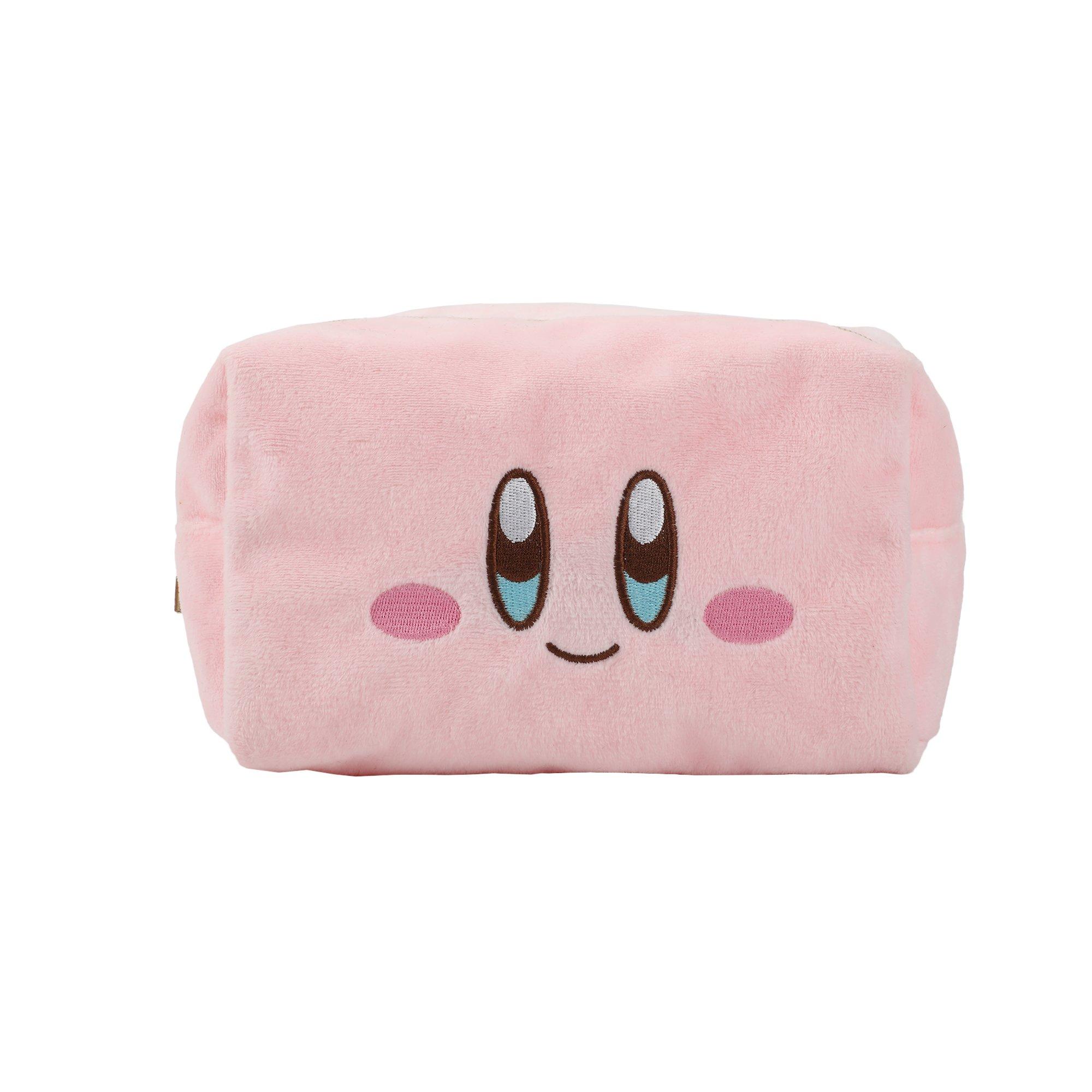 Kirby Pink Plush Cosmetic 4.5-in Toiletry Bag, Bioworld Merchandising