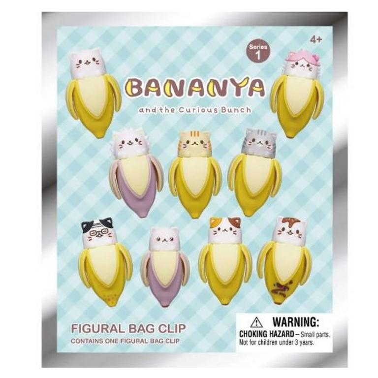 Bananya 3D Foam Bag Clip Blind Bag Series 1 (Styles May Vary)