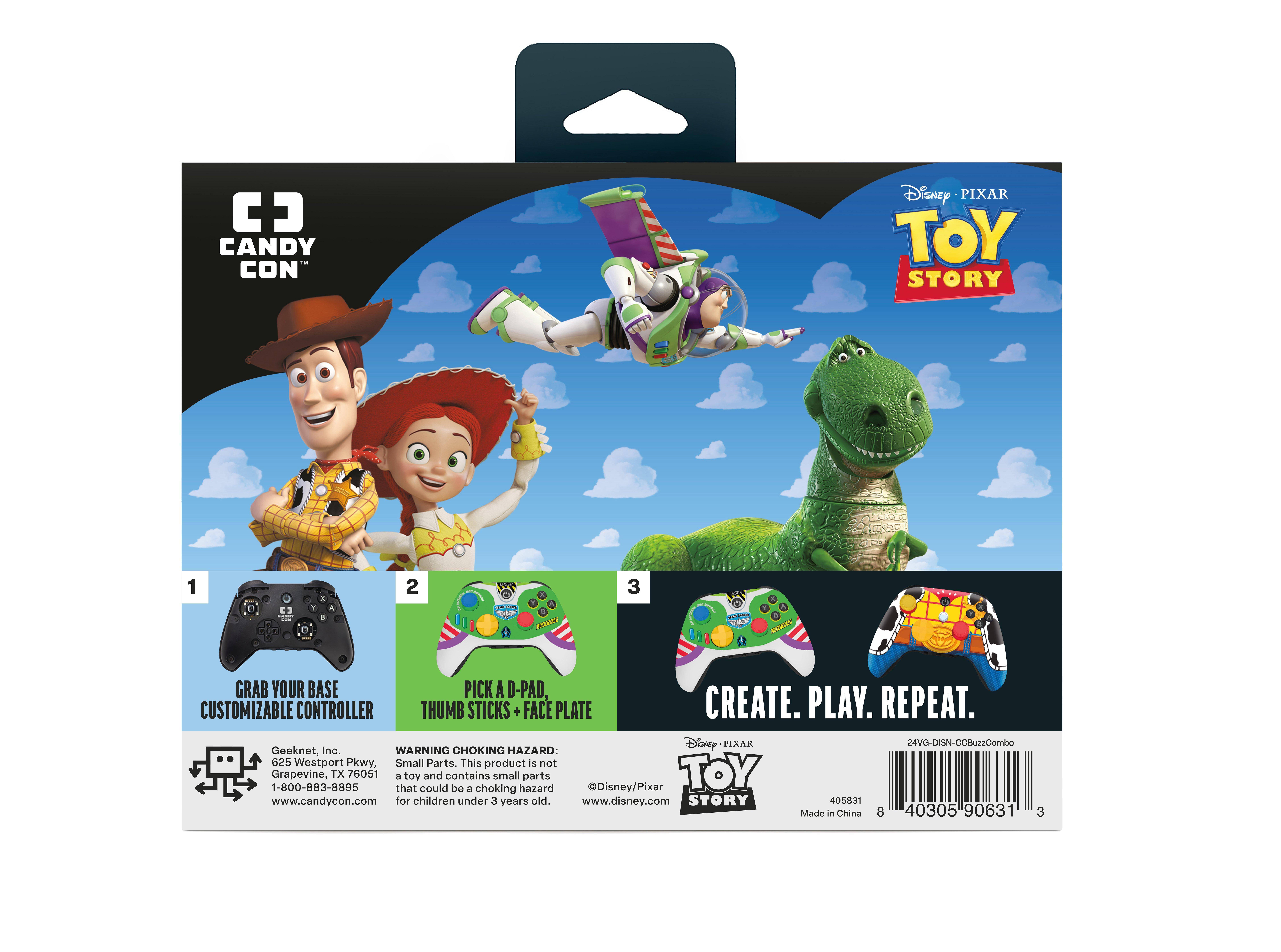 CANDY CON x Disney Toy Story  Buzz Lightyear Combo Pack Controller Kit GameStop Exclusive