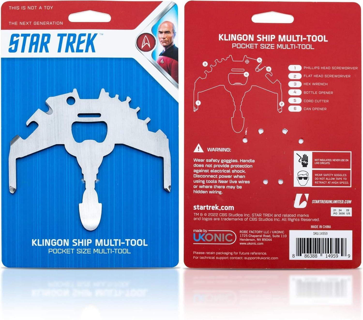 Star Trek Klingon Bird-of-Prey Pocket Size 7-In-1 Portable Multitool Kit