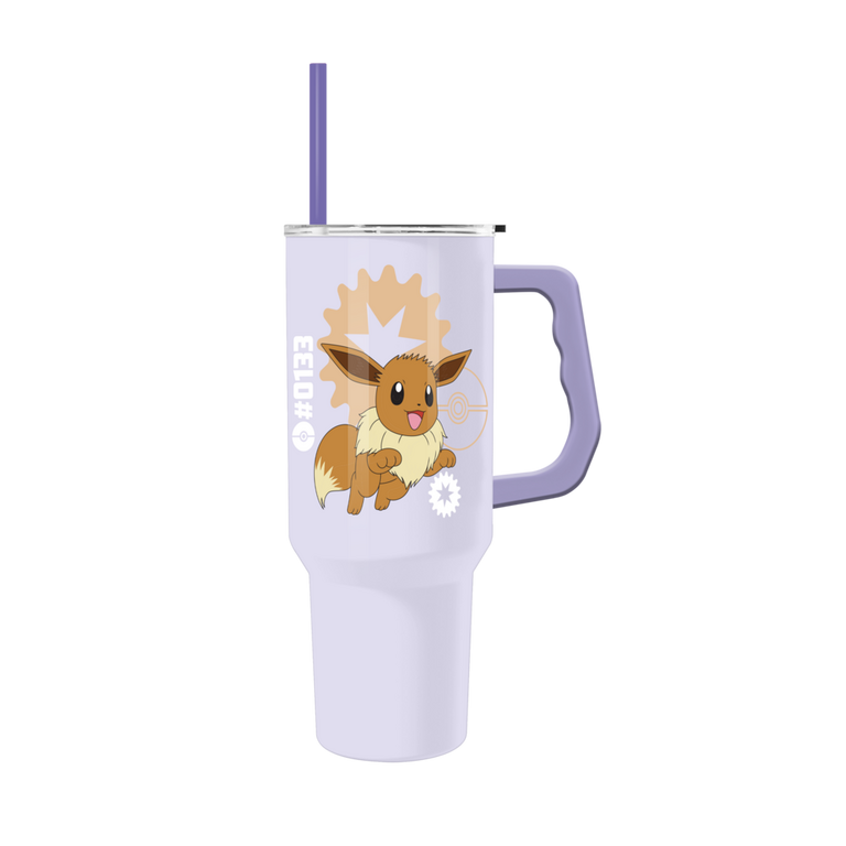 Pokemon Eevee 40oz Stainless Steel Tumbler with Handle