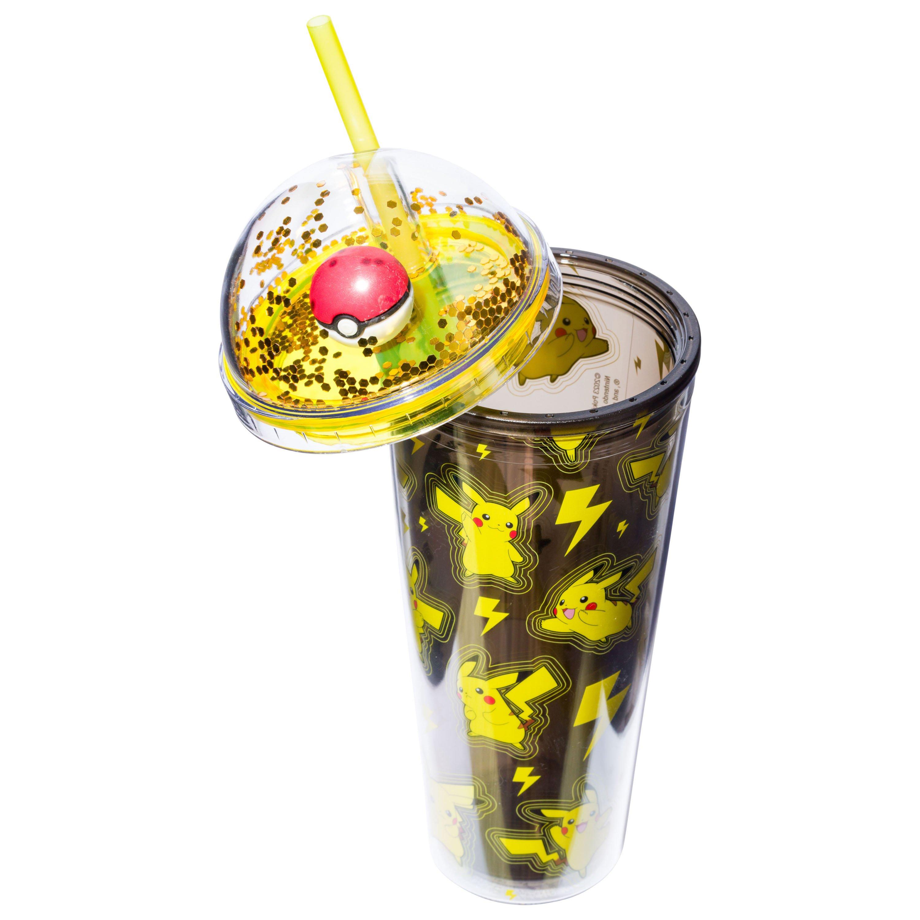 Pokemon Pikachu Lightning Pattern 24oz Dome Top Travel Tumbler