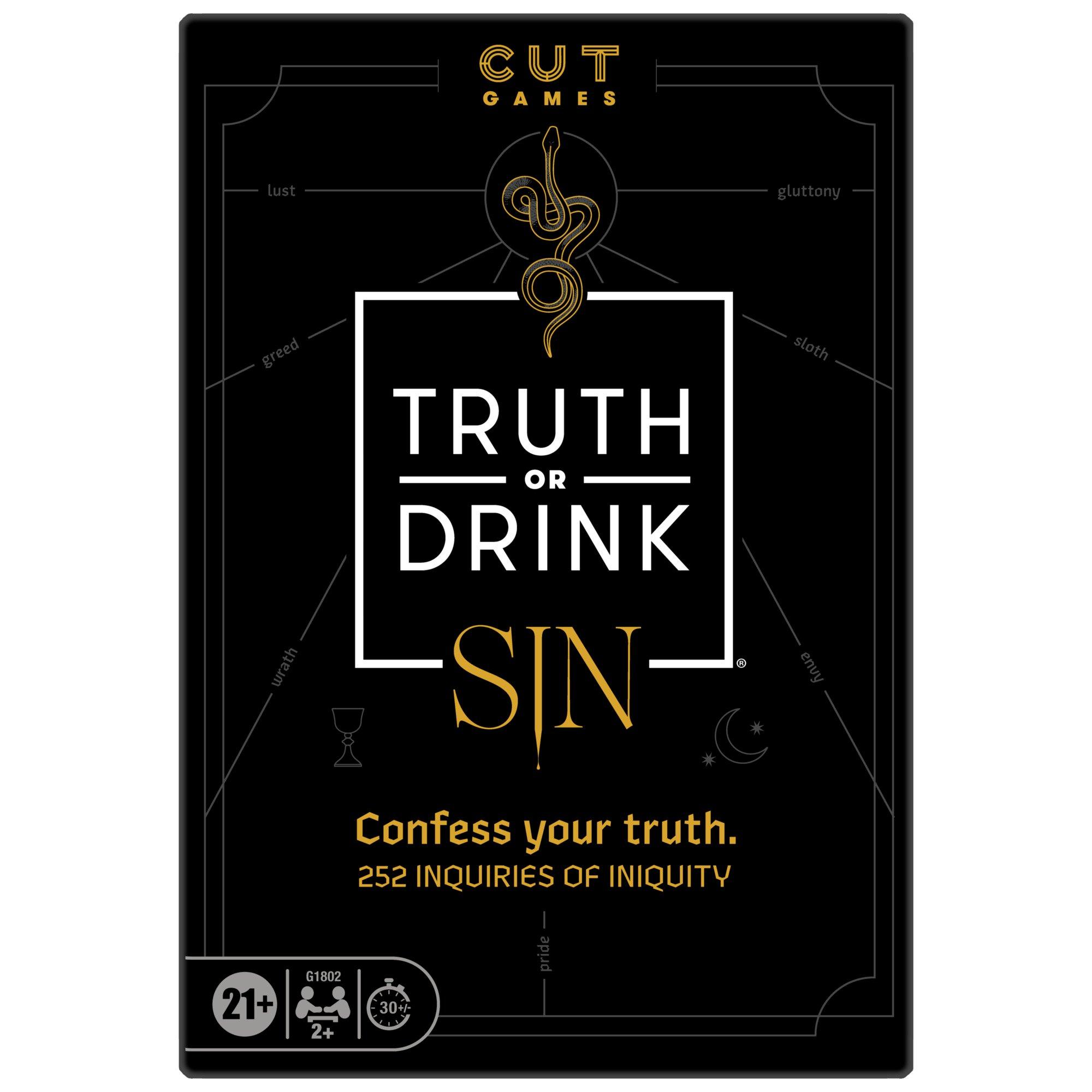 Truth or Drink: Sin Edition Adult Party Game
