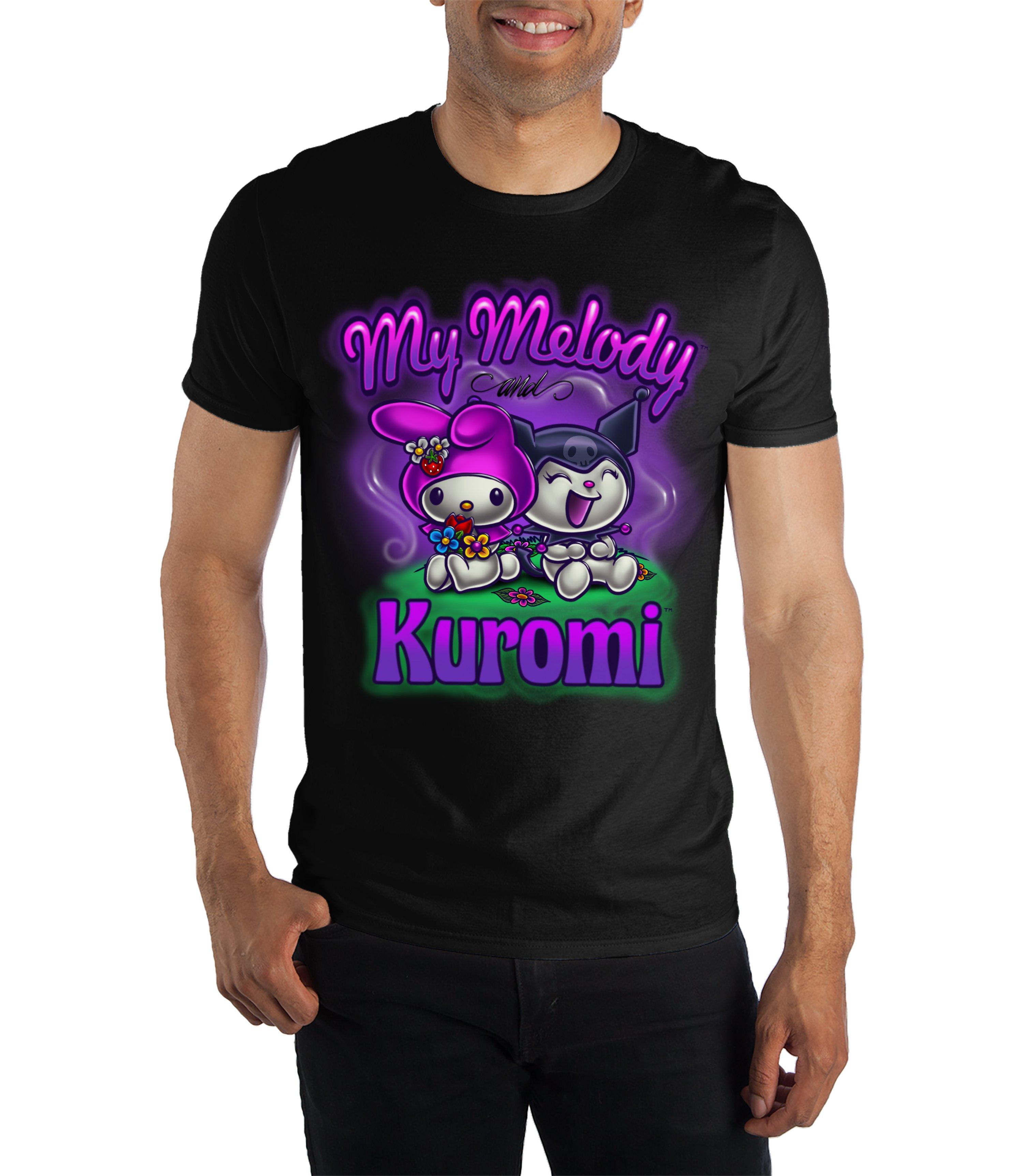 My Melody & Kuromi Black Airbrush T-Shirt