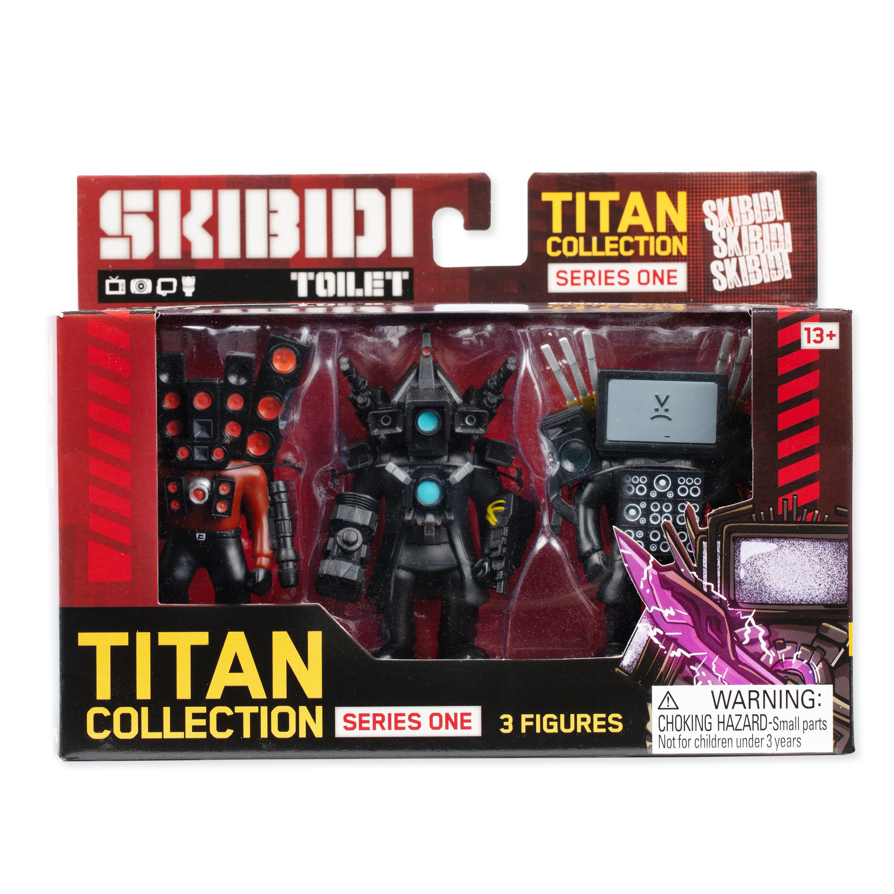 Skibidi Toilet Titan Collection Series One 3-Pack Action Figure Set