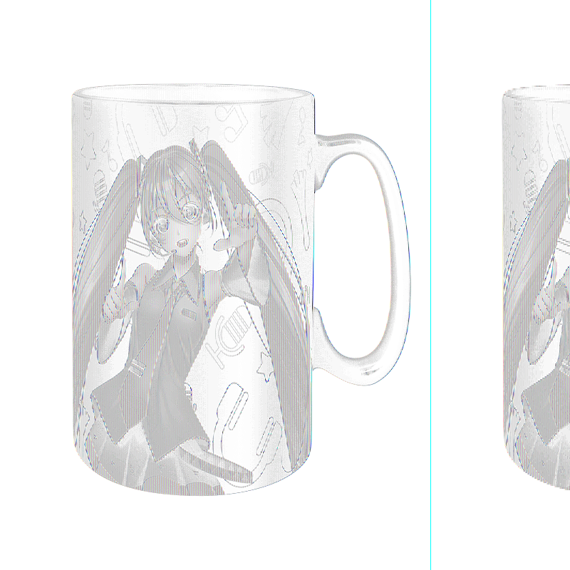 ABYSTYLE Hatsune Miku - Taza De Té De Cerámica Individual, 11 Onzas Regalo Esencial Para El Hogar Y La Cocina