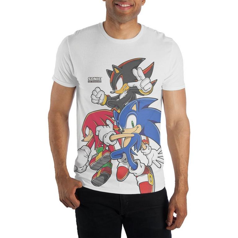 Sonic the Hedgehog Cast Unisex Short Sleeve Graphic T-Shirt GameStop Exclusive