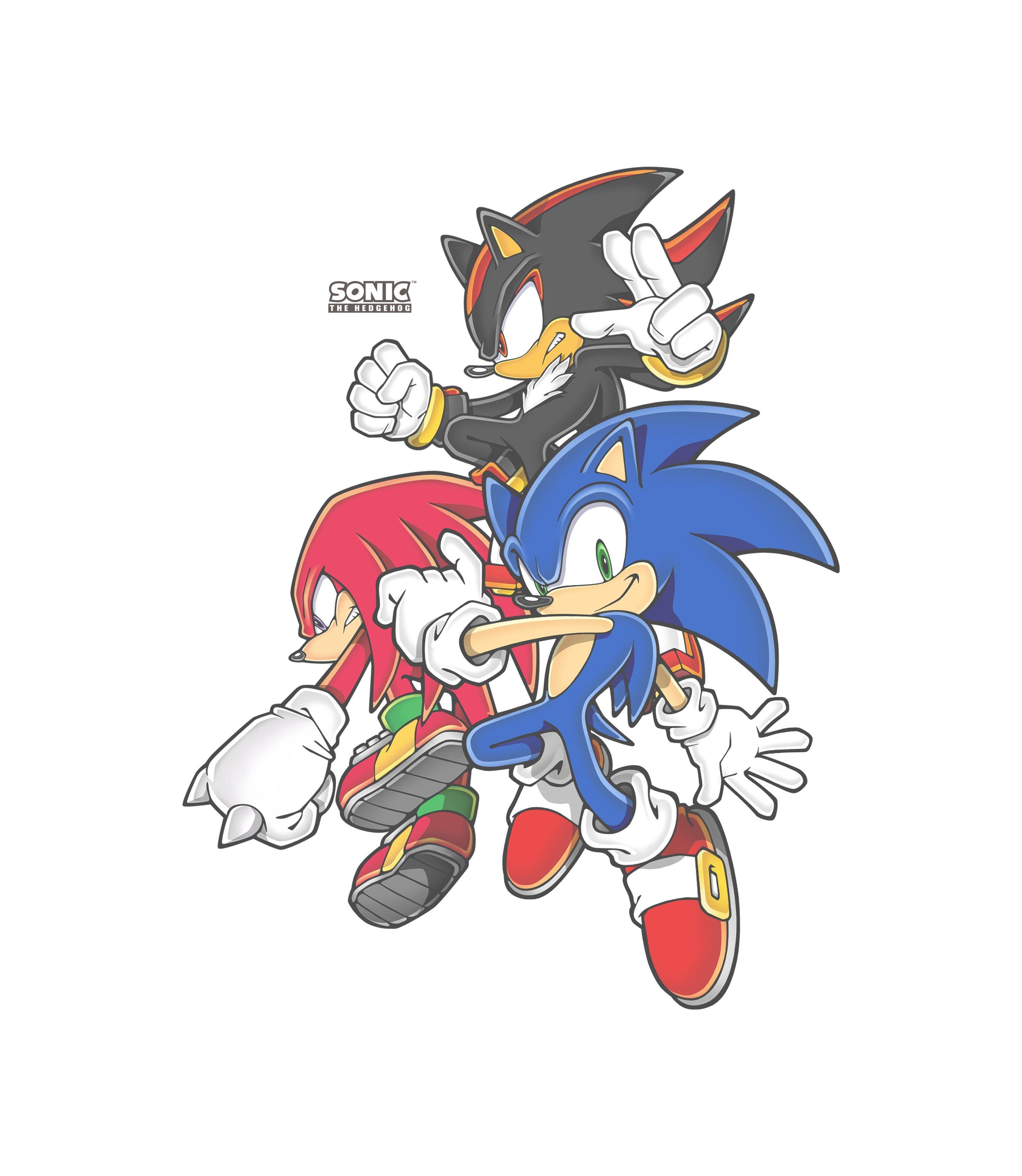 Sonic the Hedgehog Cast Unisex Short Sleeve Graphic T-Shirt GameStop Exclusive