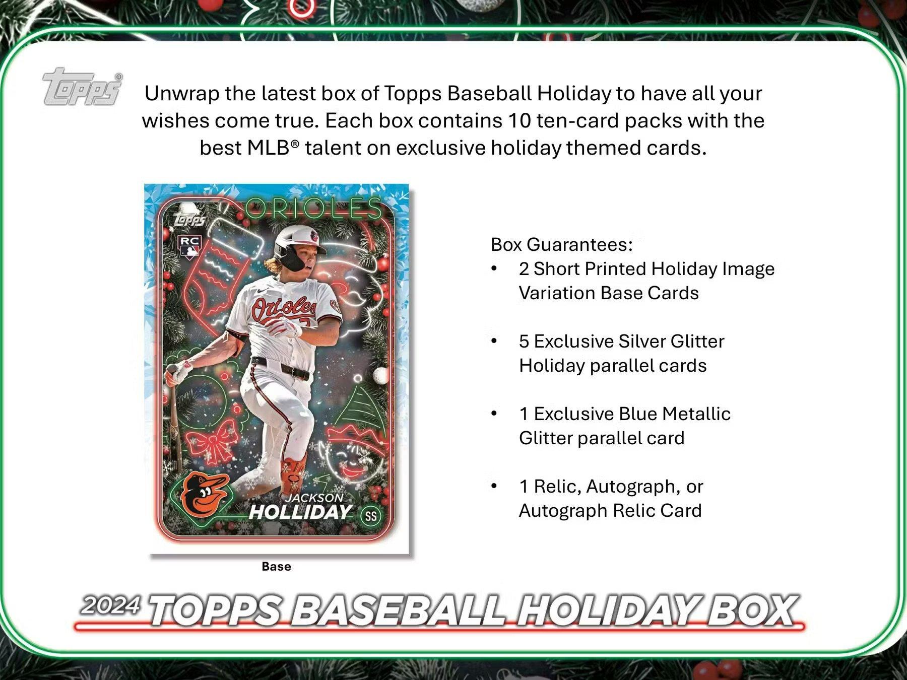 2024 Topps Holiday MLB Baseball Mega Box