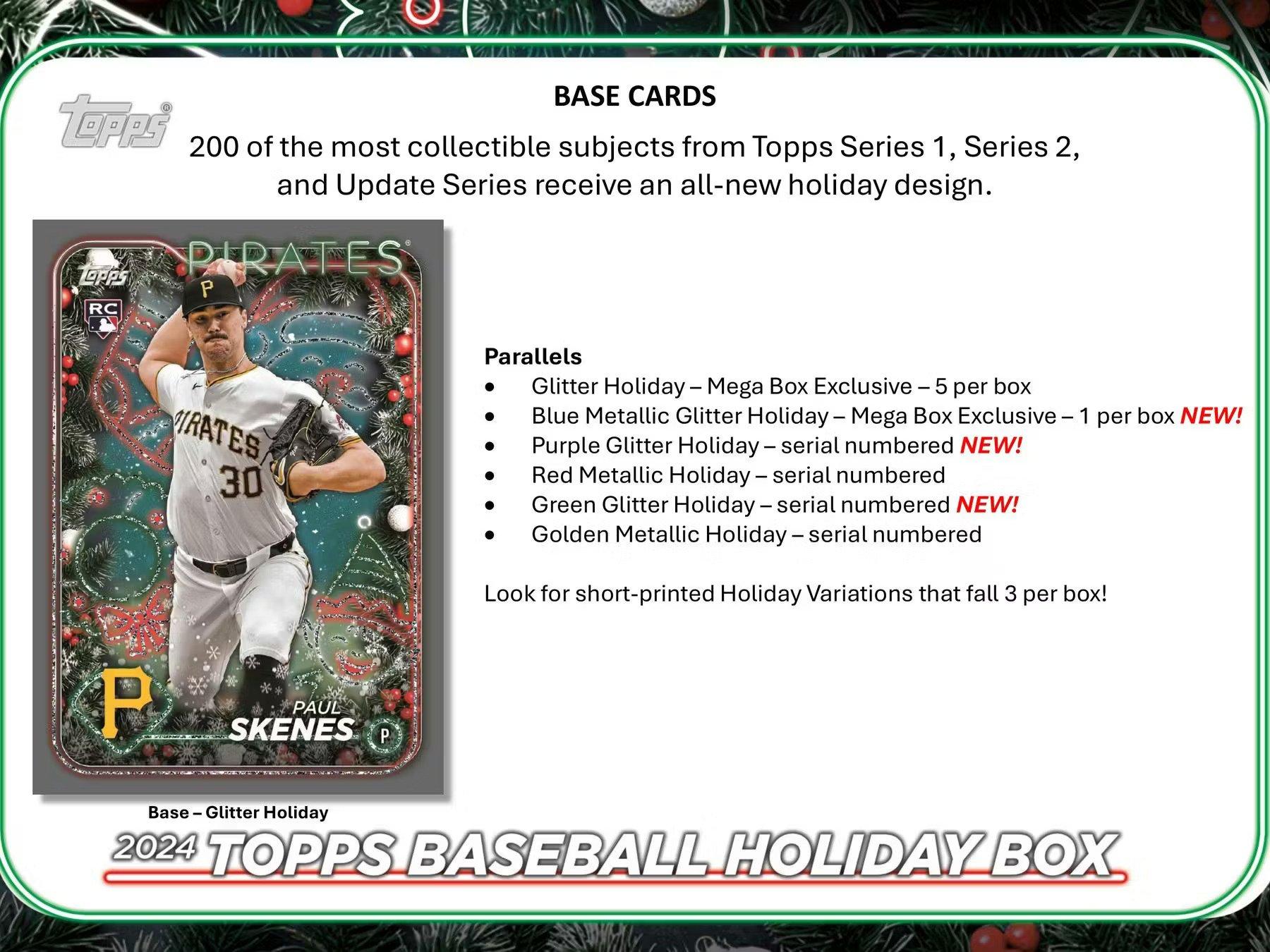 2024 Topps Holiday MLB Baseball Mega Box