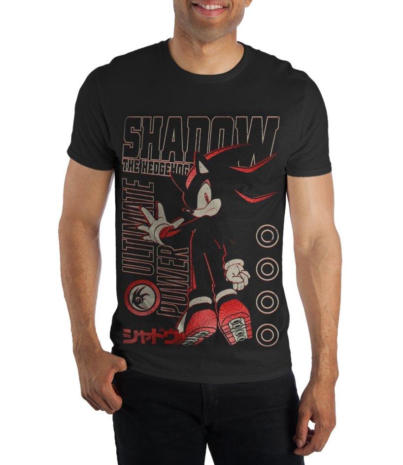 Sonic the Hedgehog Shadow the Hedgehog Black Graphic Unisex T