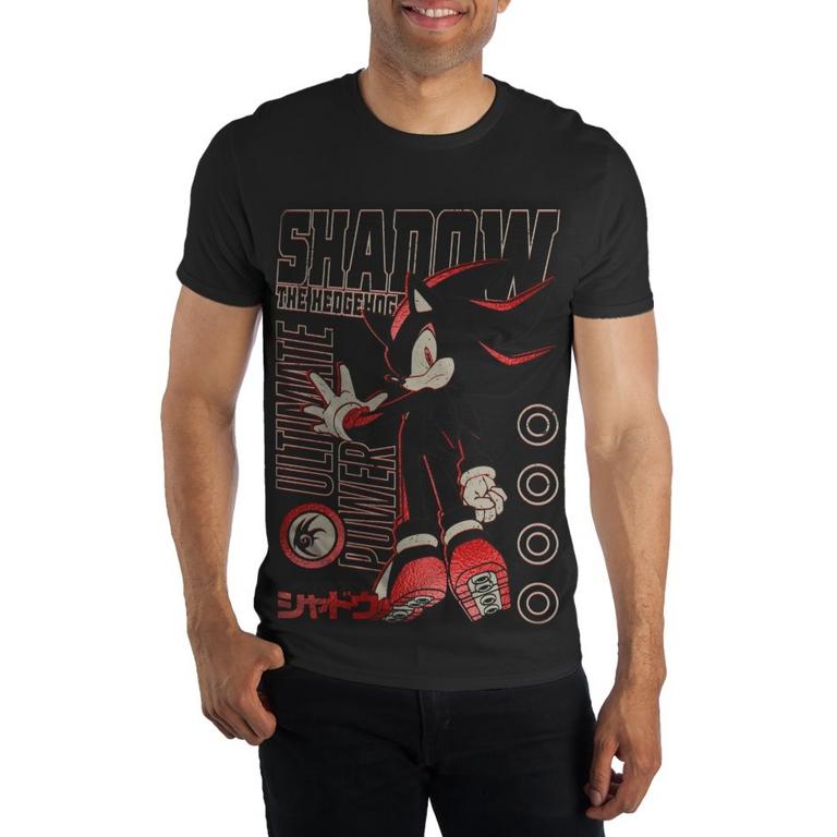 Sonic the Hedgehog Shadow the Hedgehog Black Graphic Unisex T-Shirt GameStop Exclusive