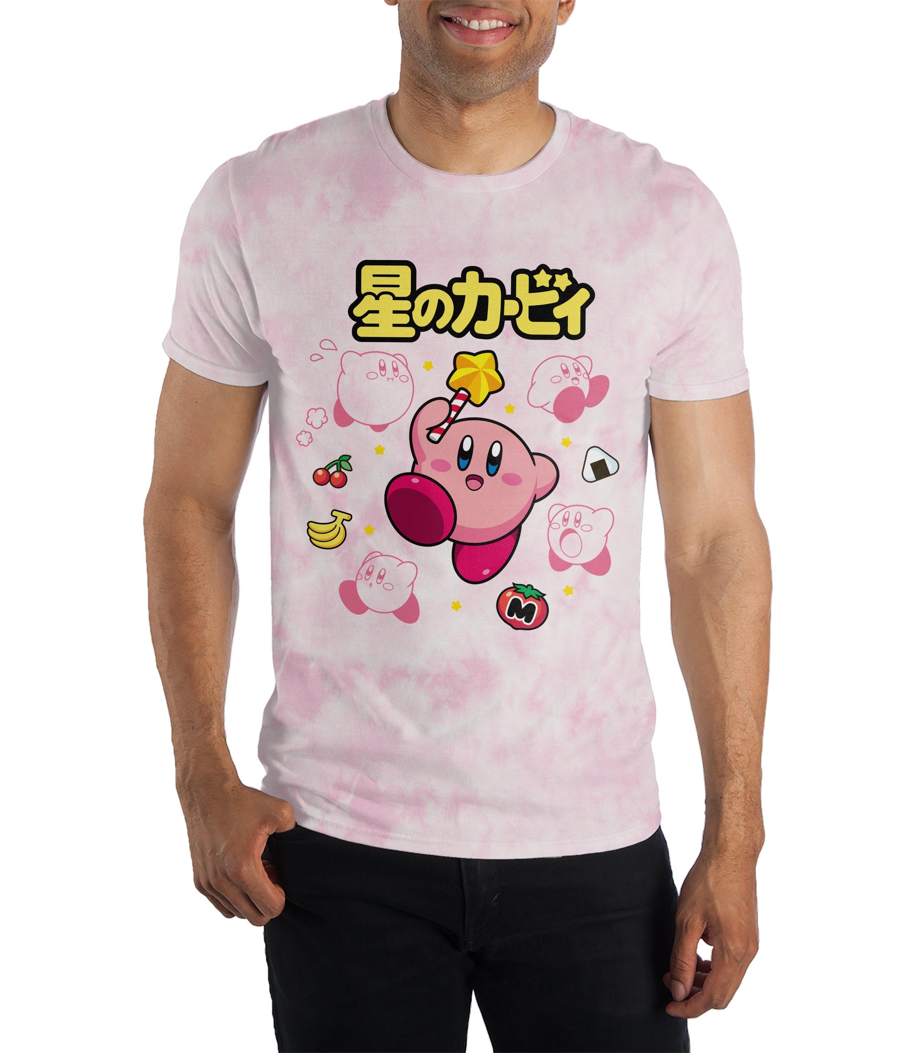 Kirby Pink Tie Dye Unisex Short Sleeve Graphic T-Shirt | GameStop
