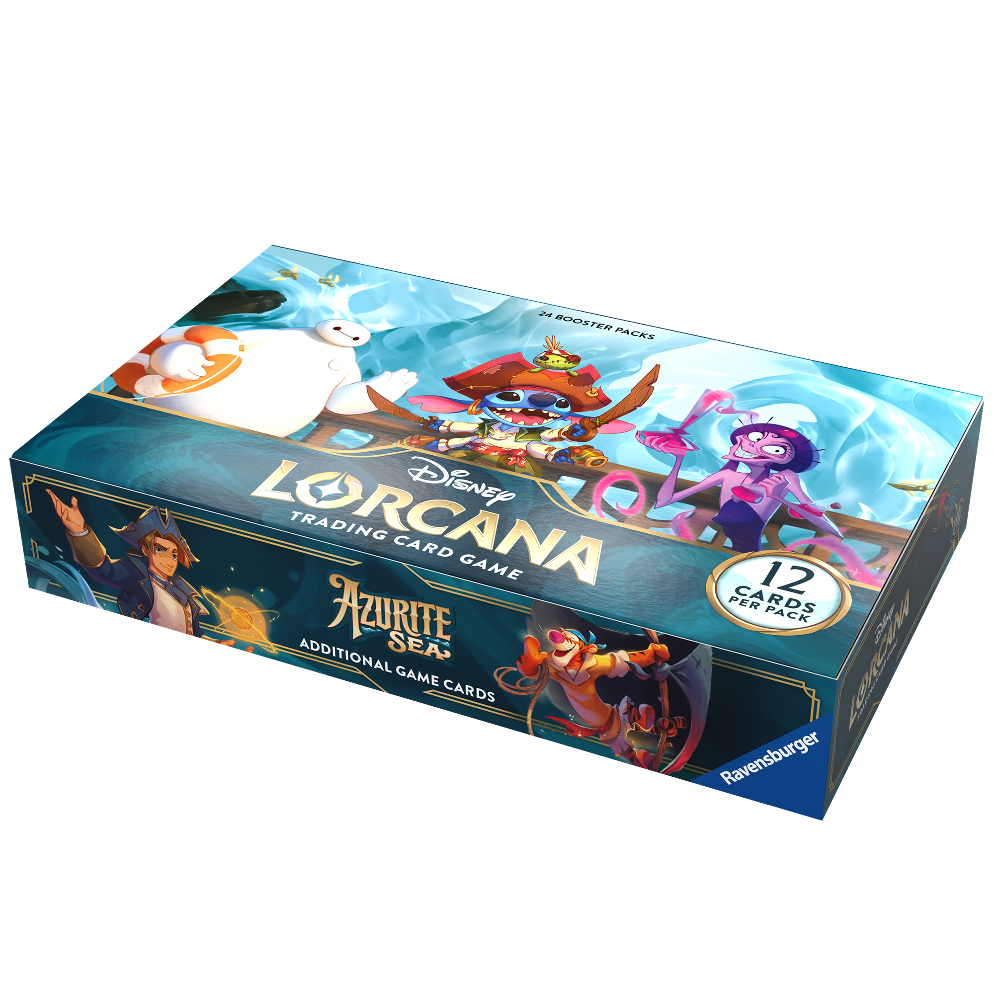 Disney Lorcana Trading Card Game: Azurite Sea Chapter 6 Booster Full Box