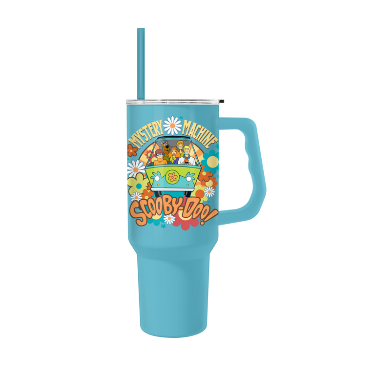 Scooby-Doo ミステリーマシン ステンレスタンブラー 40oz Scooby Doo Group Mystery Machine Flowers 40oz Stainless Steel
