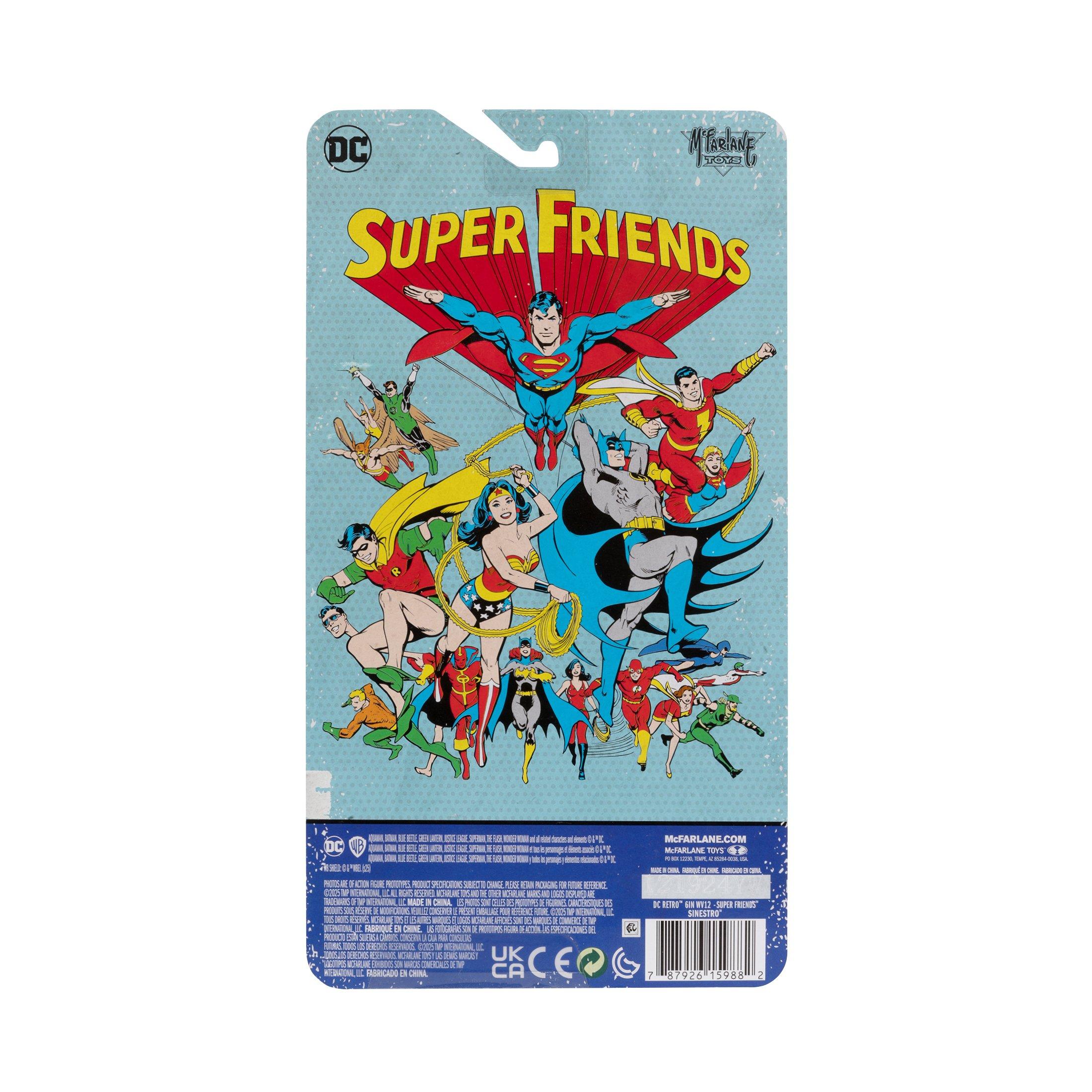 McFarlane Toys DC Super Friends Sinestro 6-in Retro Action Figure