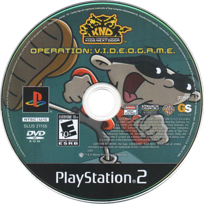 Codename: Kids Next Door Operation Video Game - PlayStation 2