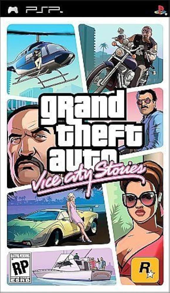 Console PSP GTA Vice City Stories - Pack Auro - Ceramic White - Occasion