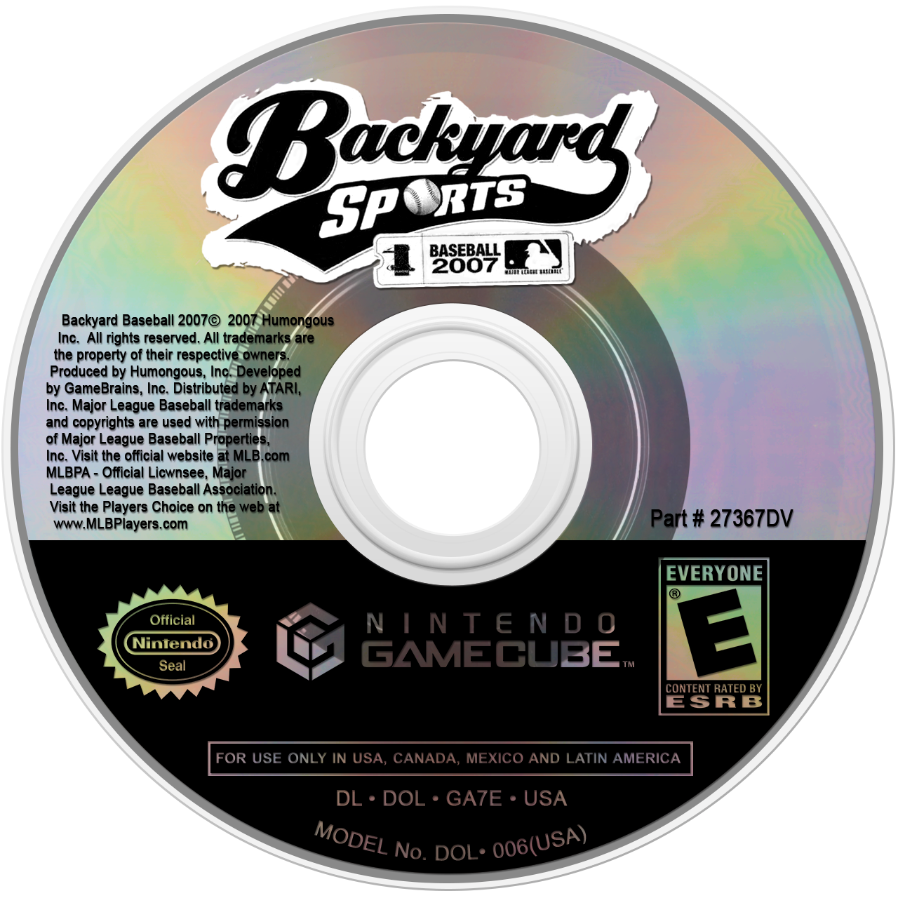 Backyard Sports: Baseball 2007 - GameCube