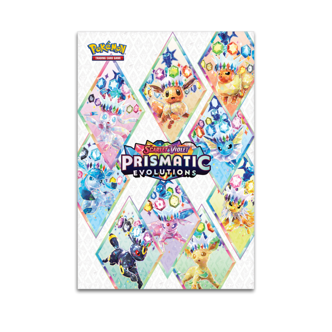 pokemon trading card game prismatic evolutions poster collection - - along with three booster packs to open Prismatic Evolutions Pokmon Poster Collection