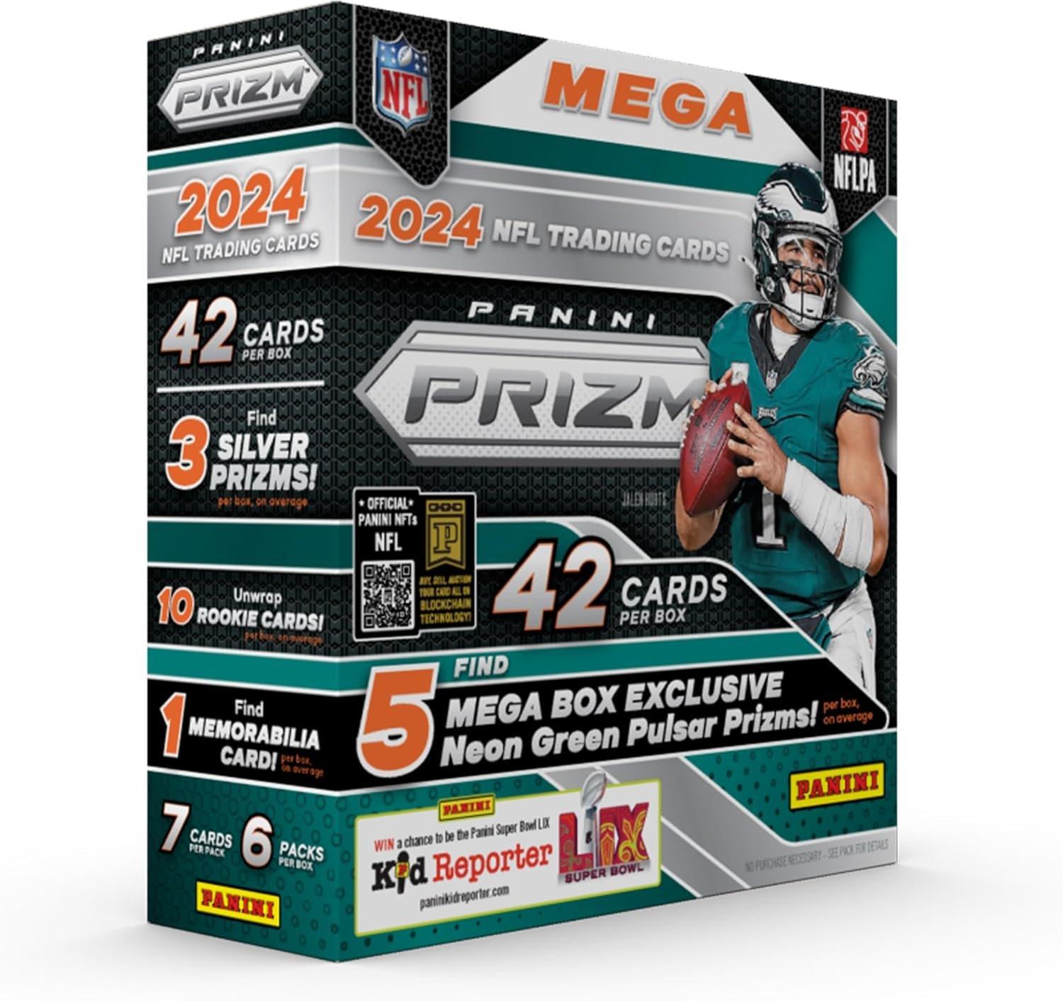 Panini 2024-25 Prizm NFL Football Trading Card Mega Box