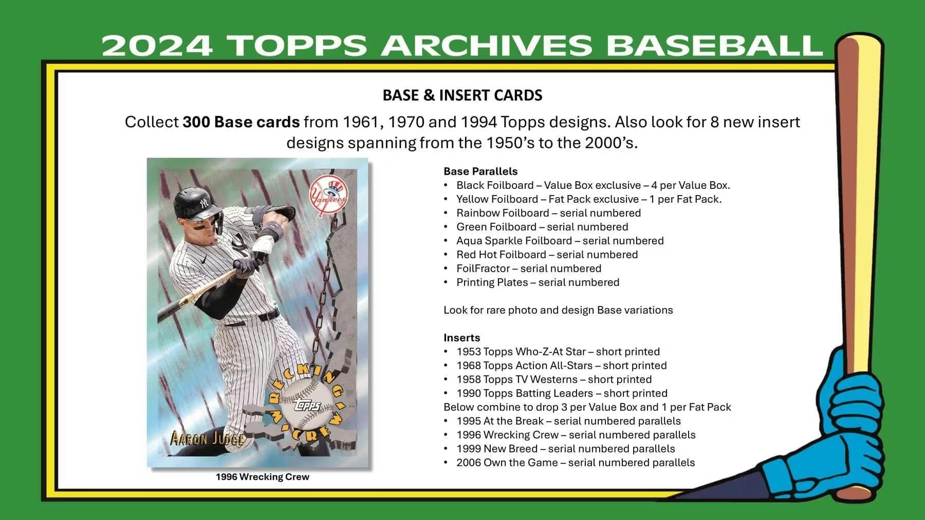 2024-25 Topps Archives MLB Baseball Value Box