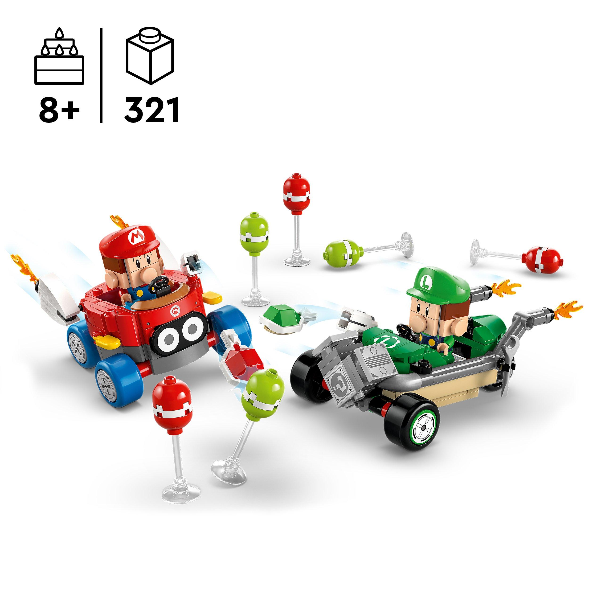 LEGO Super Mario Kart Baby Mario vs. Baby Luigi Building Toy 72034