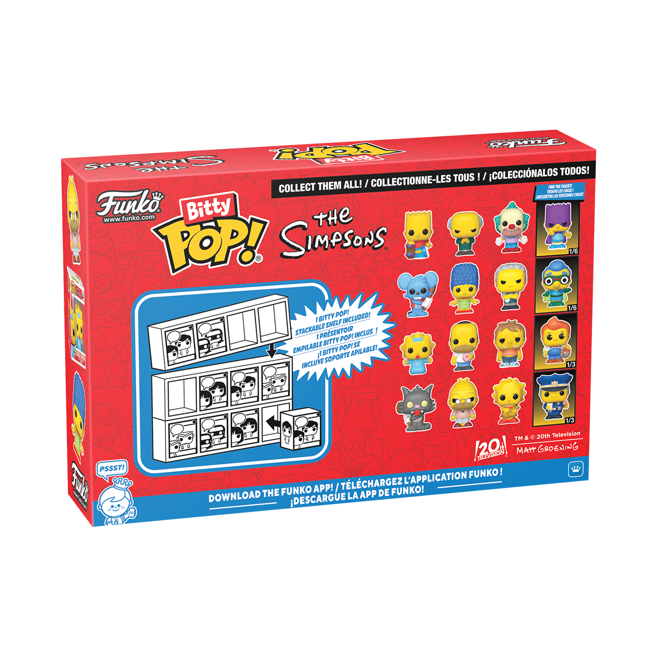 Funko Bitty POP! The Simpsons Vinyl Figure Set 4-Pack (Bart Simpson, Mr. Burns, Krusty the Clown