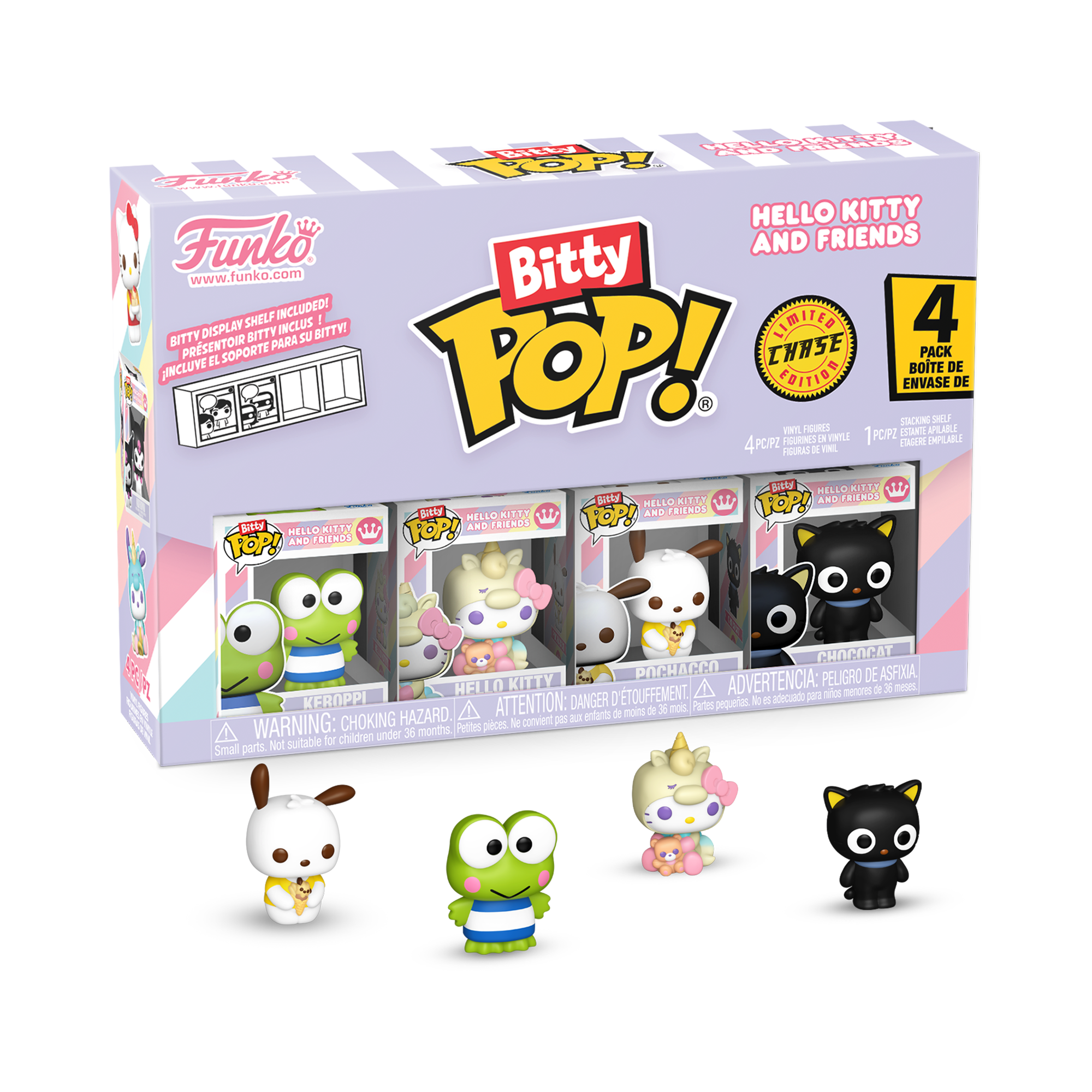 Funko Bitty POP! Sanrio Hello Kitty and Friends Vinyl Figure Set 4-Pack (Keroppi, Hello Kitty–Unicorn, Pochacco