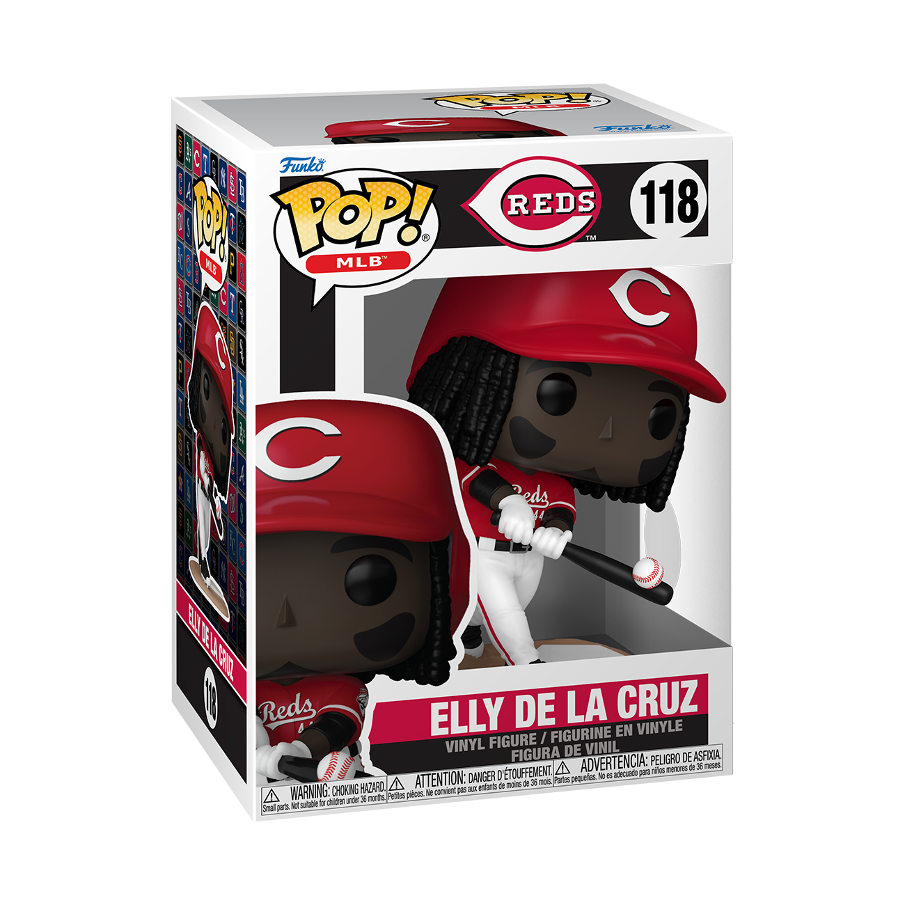 Funko POP! MLB: Cincinnati Reds Elly De La Cruz 4.5-in Vinyl Figure