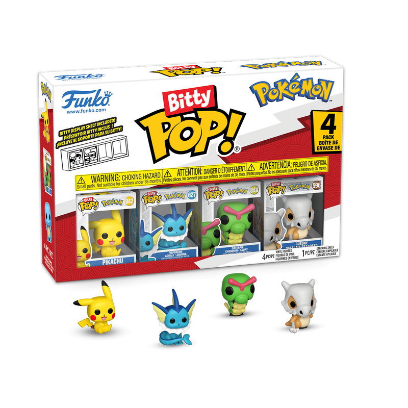 テディ POP Funko Bitty POP! Pokemon Vinyl Figure Set 4-Pack (Pikachu