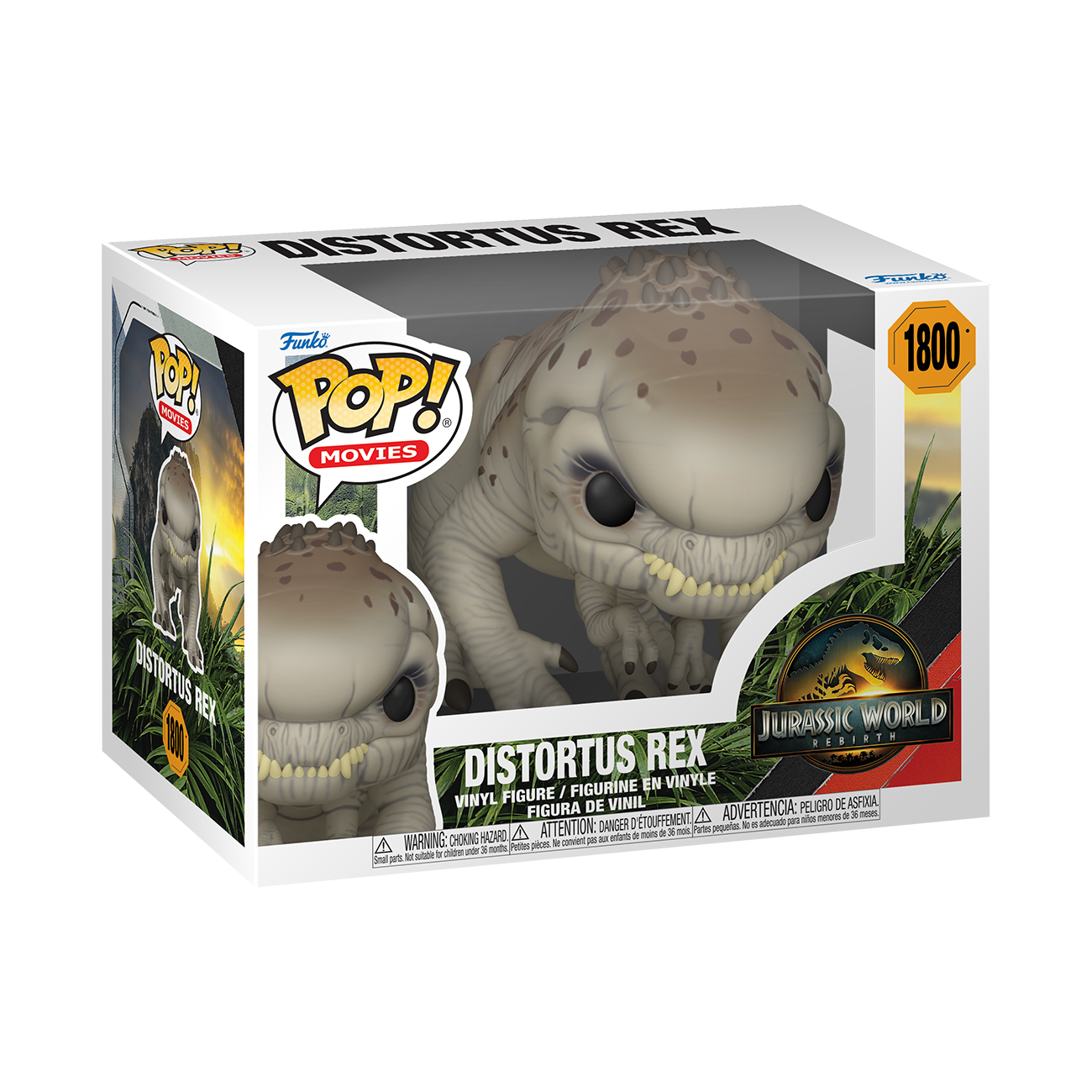 Funko POP! Movies: Jurassic World Rebirth Distortus Rex 4.9-in Vinyl Figure