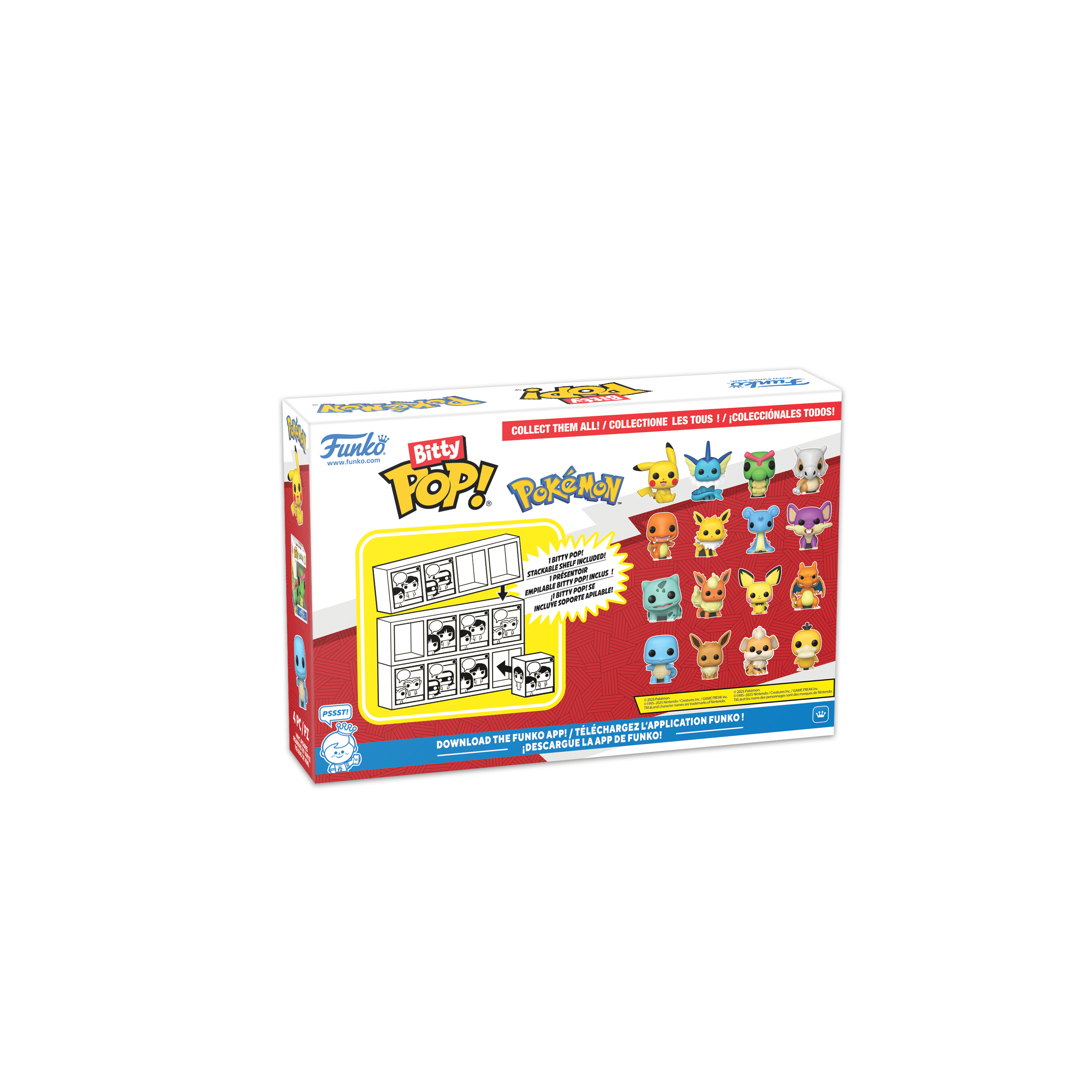 Funko Bitty POP! Pokemon Vinyl Figure Set 4-Pack (Charmander, Jolteon, Lapras