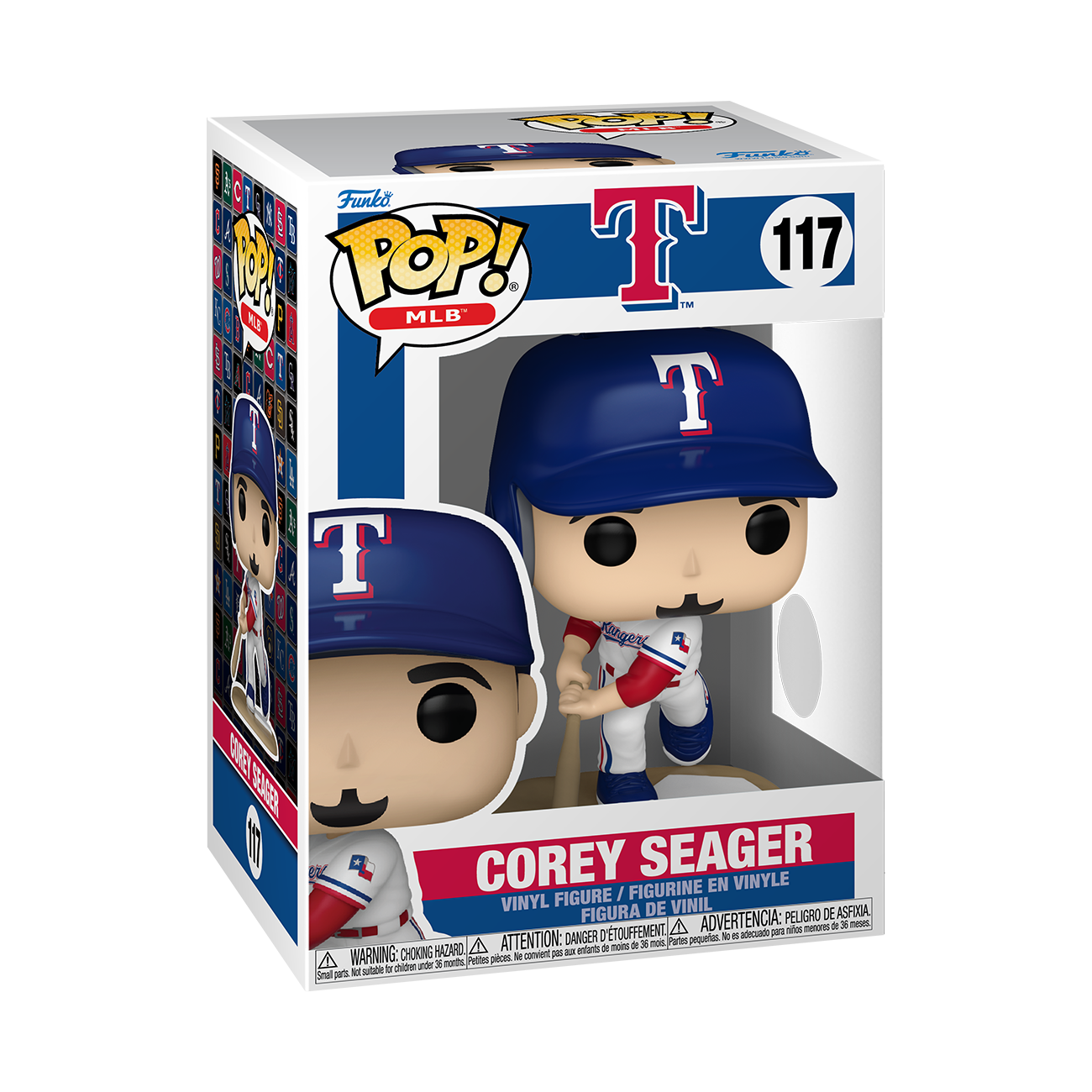 Funko POP! MLB: Texas Rangers Corey Seager 4.1-in Vinyl Figure