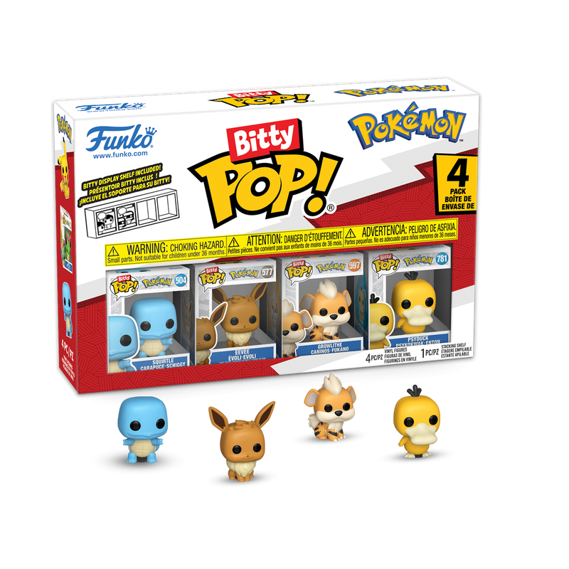 Funko Bitty Pop! Pokemon フィギュア 4個セット 未開封 Funko Bitty POP! Pokemon Vinyl Figure Set 4-Pack (Squirtle, Eevee