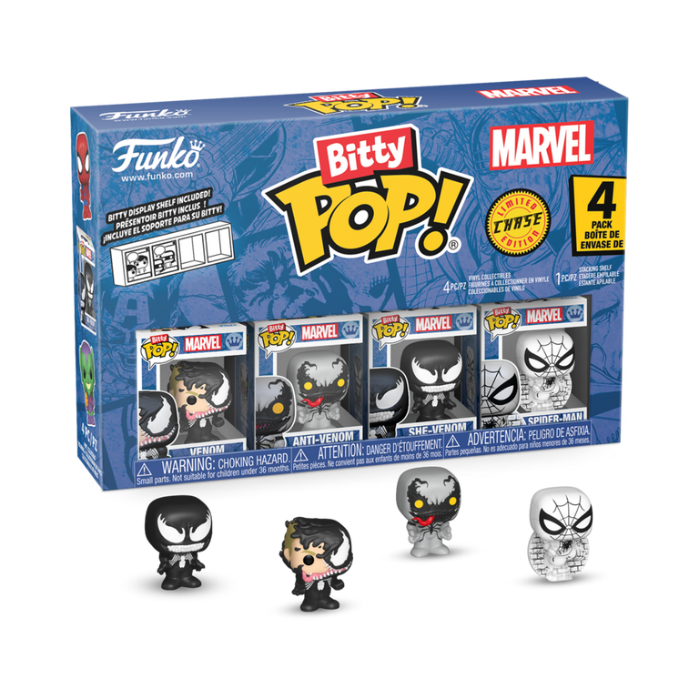 Funko Bitty POP! Venom 0.9-in Vinyl Figure Set 4-Pack (Venom