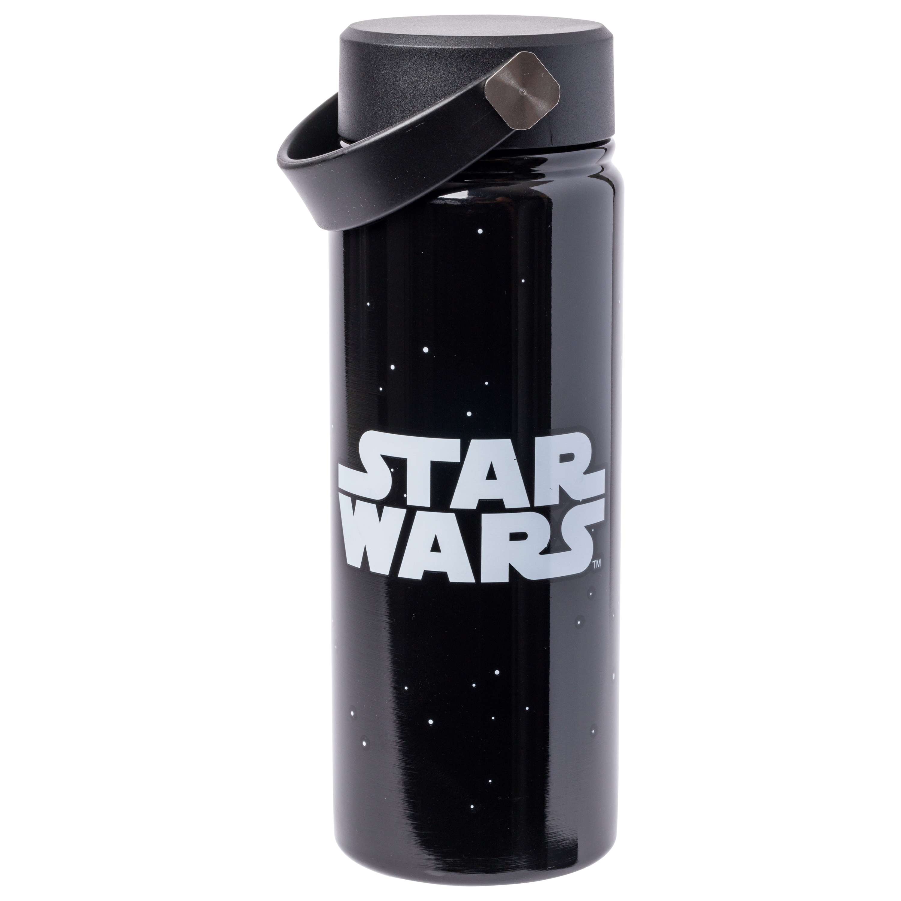 Star Wars Logo and Stars Stainless Steel Water 20oz. Bottle with Swivel Handle