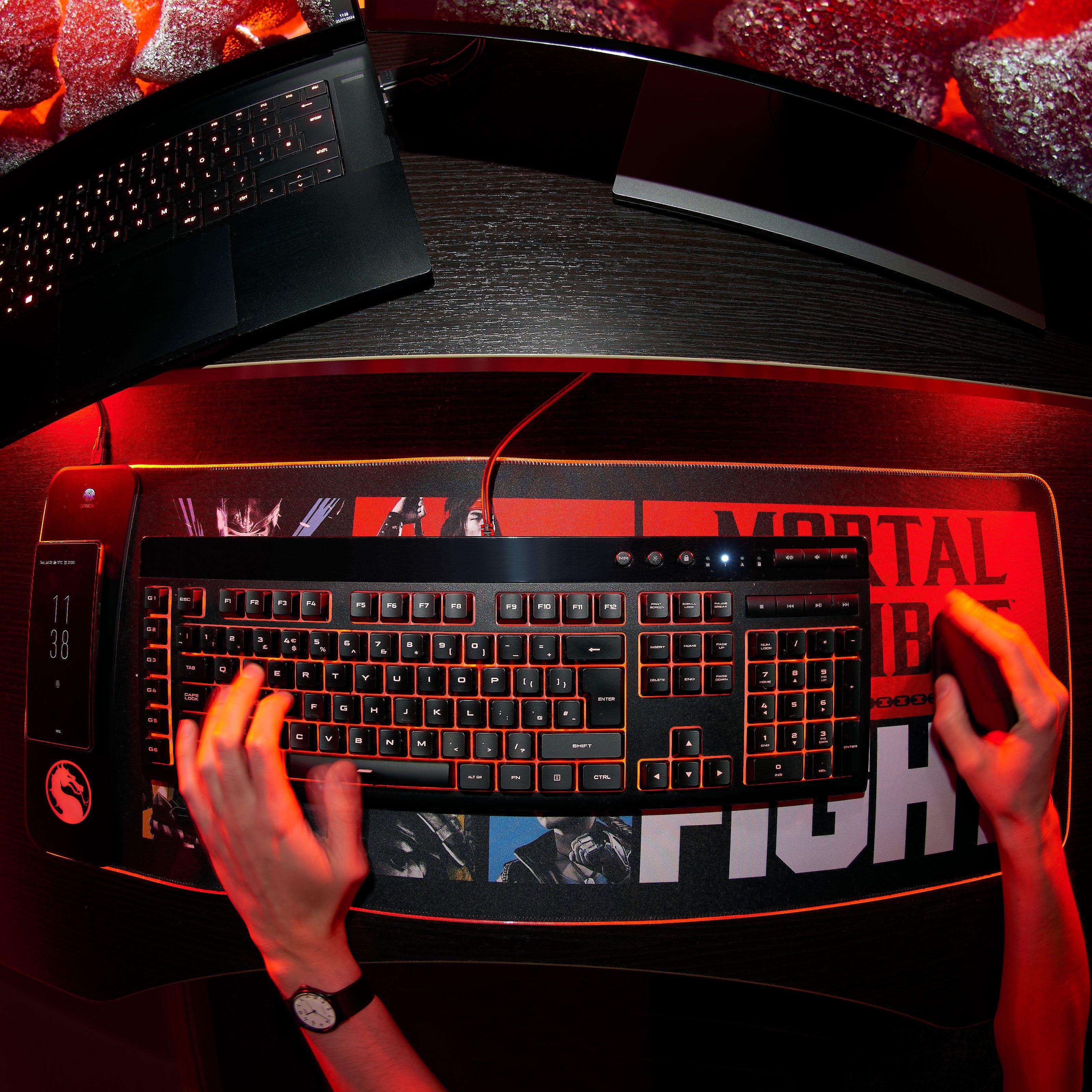 Mortal Kombat Oversize Gaming Mat and Mobile Charger