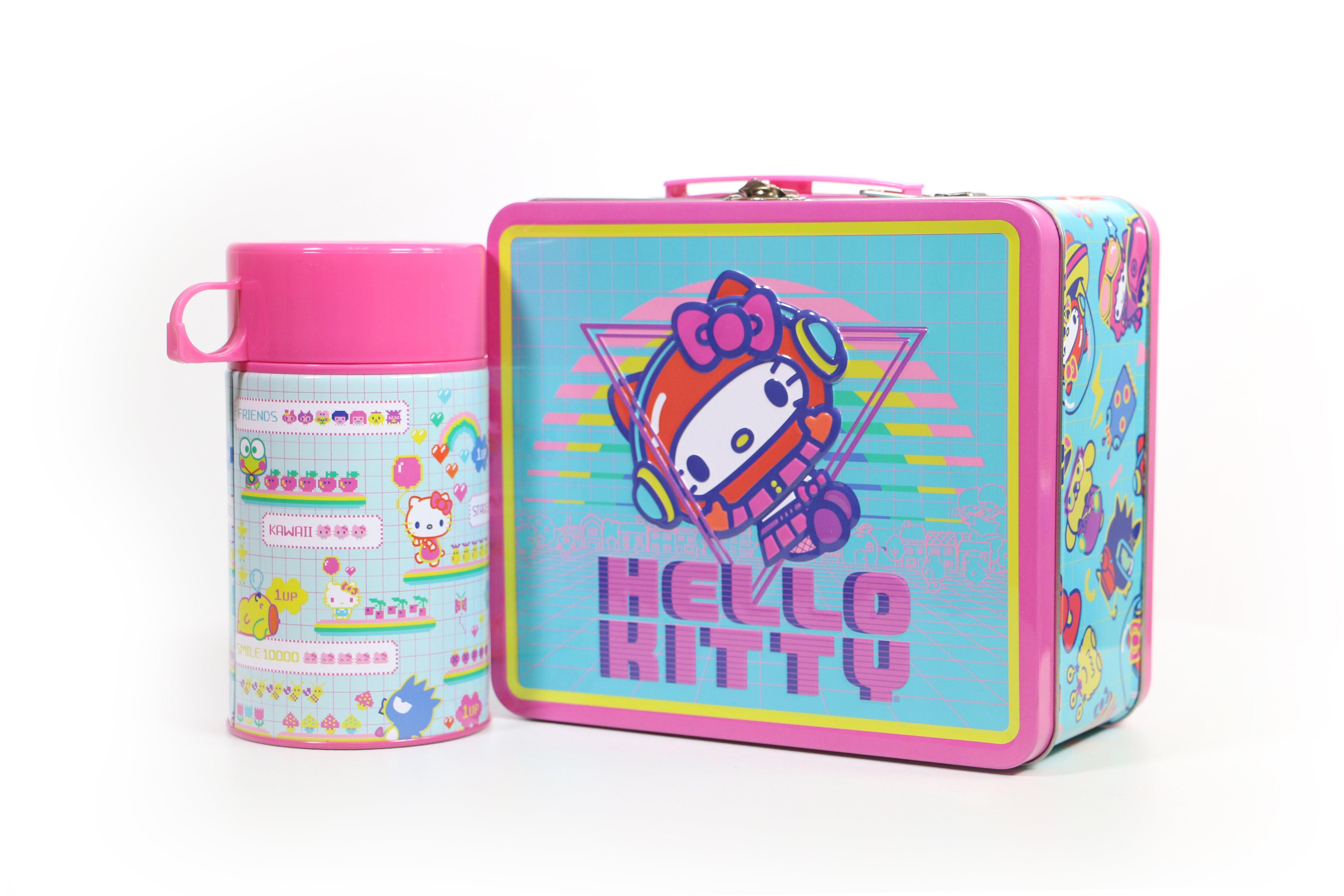 hello kitty tackle box Toy Hello Kitty Kids Figural Storage Collapsible Trunk 22.5 inch W x 14.5 inch D x 13.5 inch H Add a touch of cuteness and charm to your childs space with this Hello Kitty Figural Collapsible Trunk Hello Kitty Kawaii Arcade Lunch