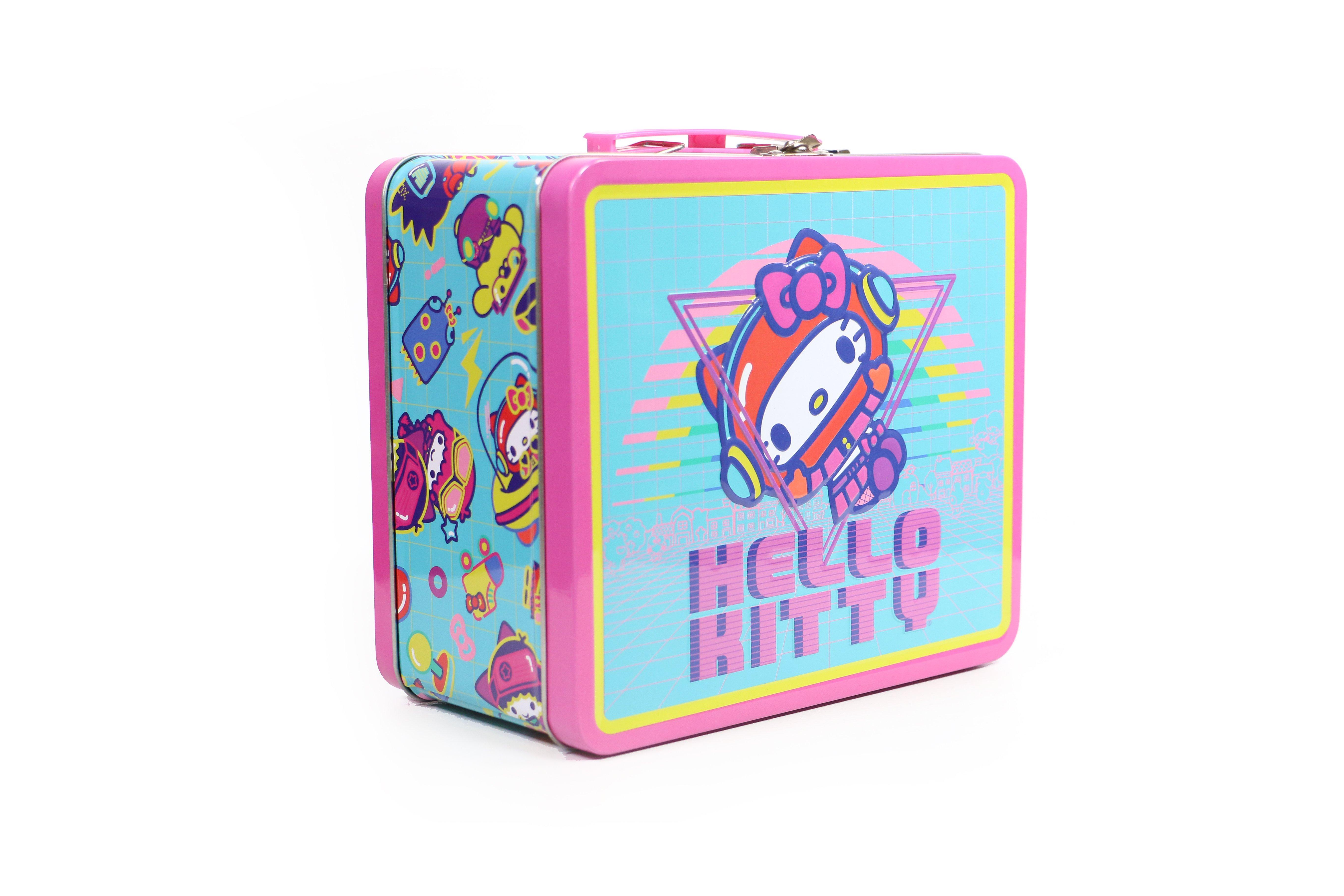 Hello Kitty Kawaii Arcade Lunch Box with Beverage Container