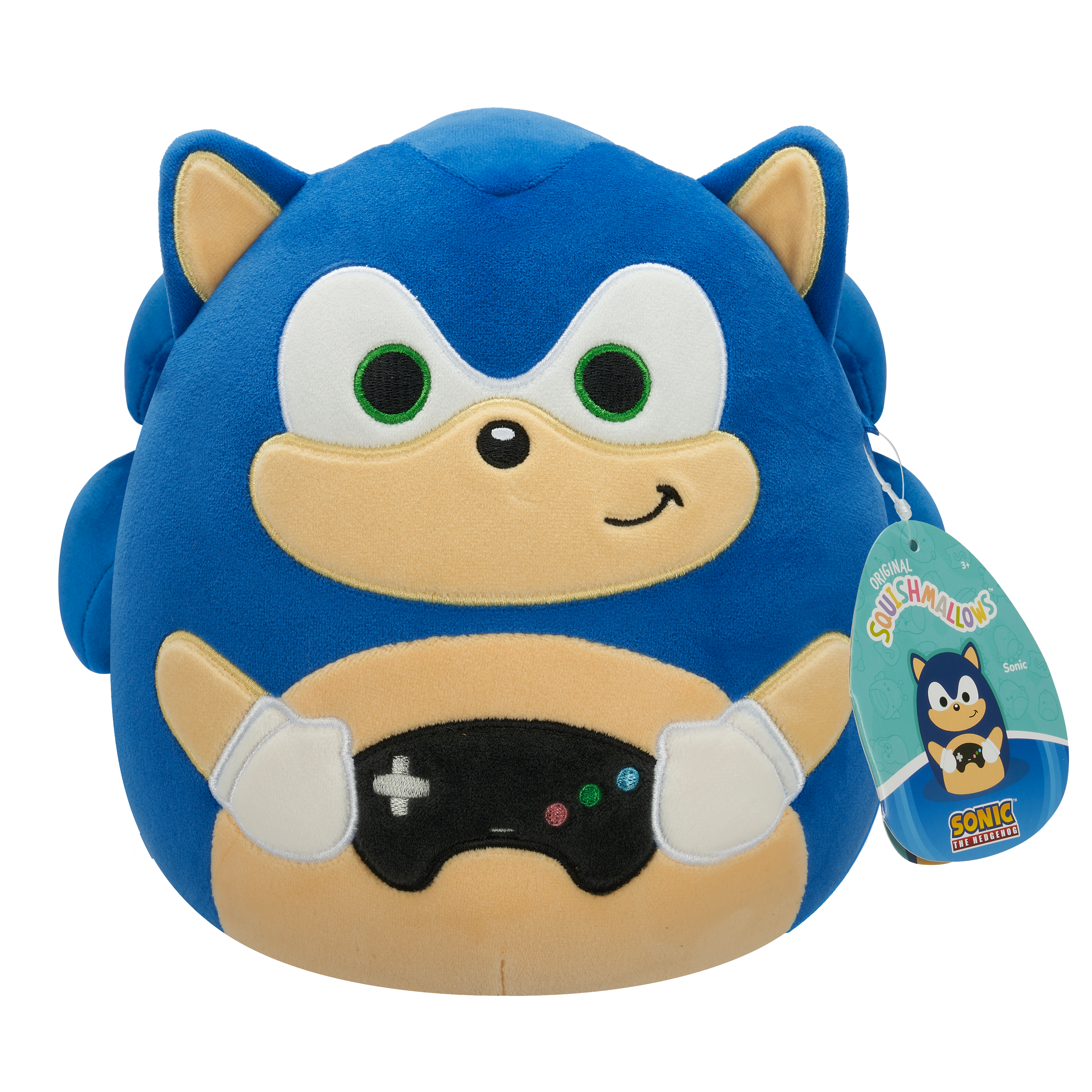 Squishmallows Sonic the Hedgehog ぬいぐるみ Squishmallows Sonic the Hedgehog Sonic Holding Gamer Console 8-in