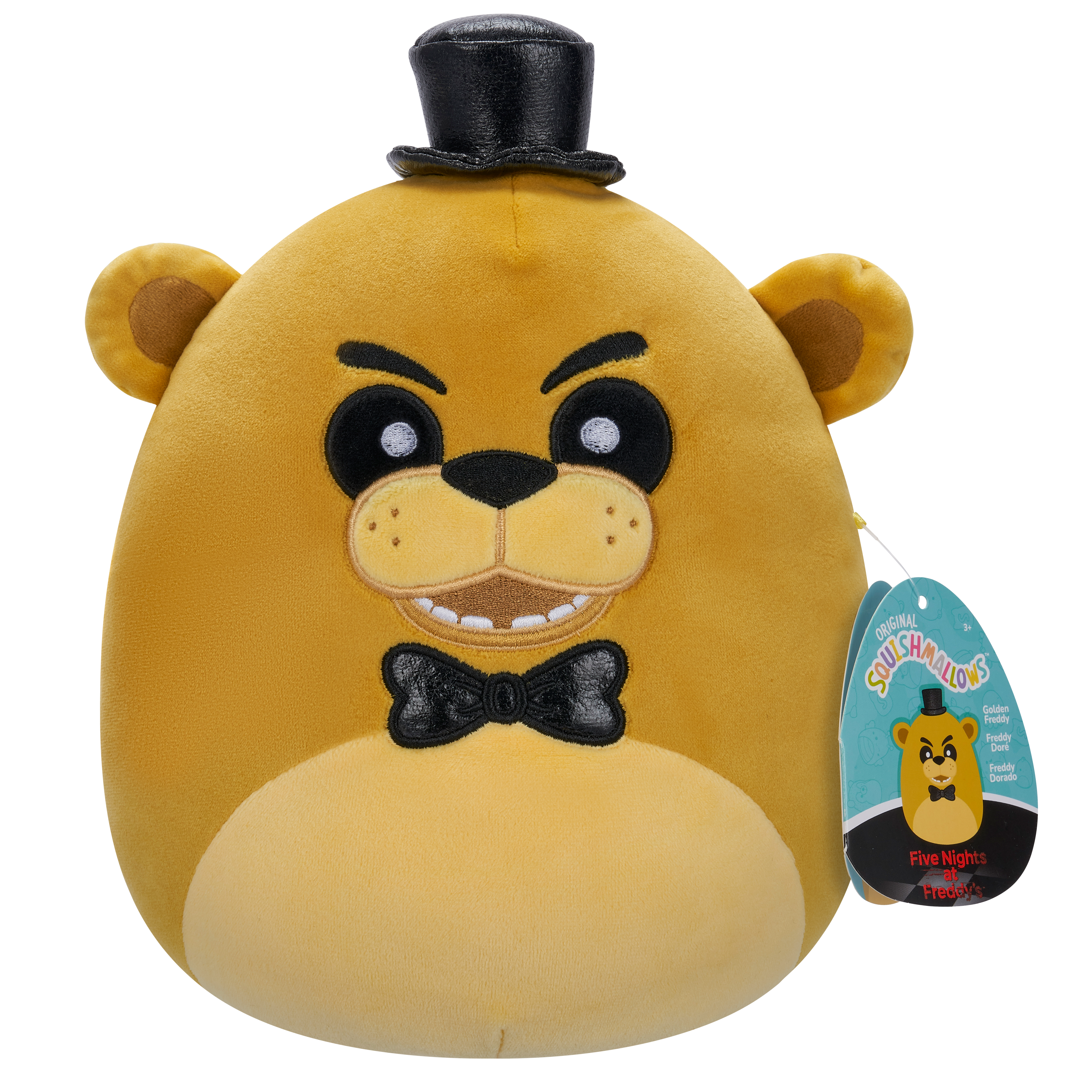 Squishmallows Five Nights at Freddy's Golden Freddy 8-In Little Plush
