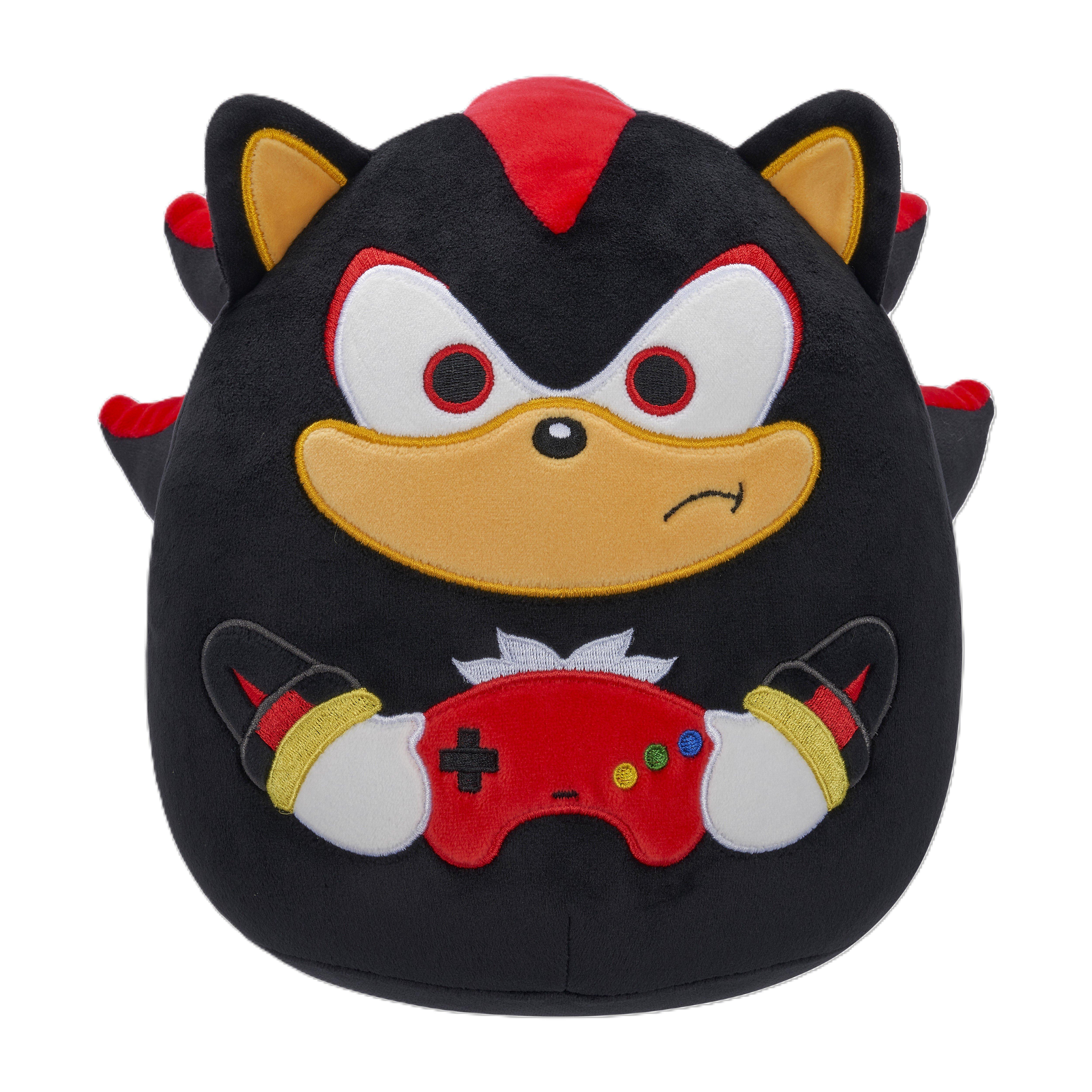 Squishmallows Sonic the Hedgehog Shadow Holding Gamer Console 8-in