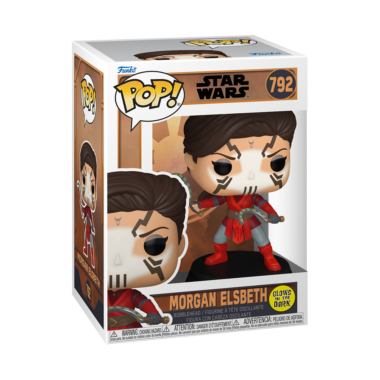 Funko POP! Star Wars: Tales of the Empire Morgan Elsbeth 4.5-in Vinyl Glow in the Dark Bobblehead Figure