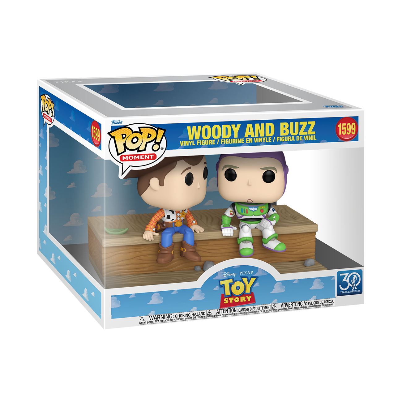 Funko POP! Moment: Disney Pixar Toy Story 30th Anniversary Woody and Buzz 5-in Vinyl Figure Set