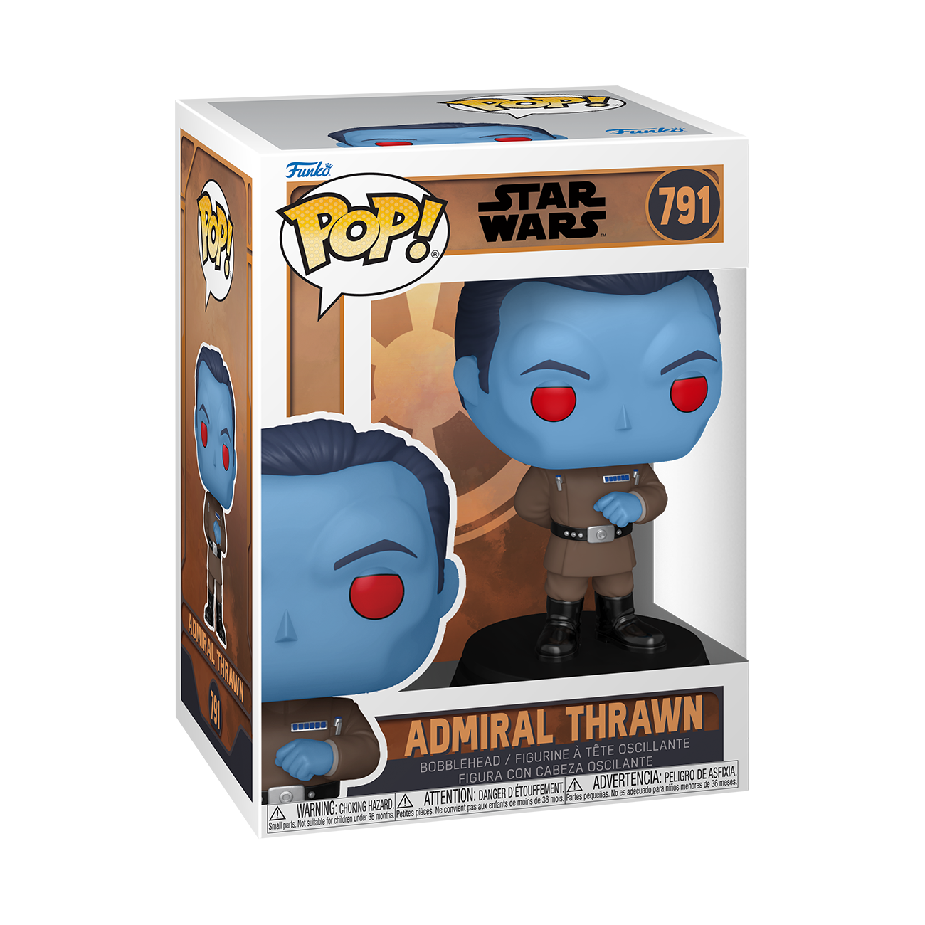 Funko POP! Star Wars: Tales of the Empire Admiral Thrawn 4.5-in Vinyl Bobblehead Figure