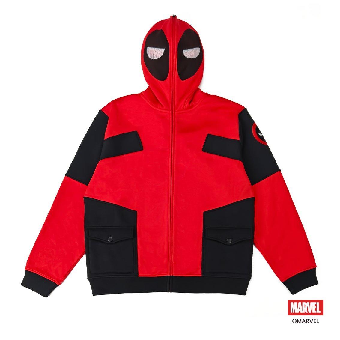 Geeknet Marvel Deadpool Cosplay Unisex Hoodie GameStop Exclusive, Size: Medium